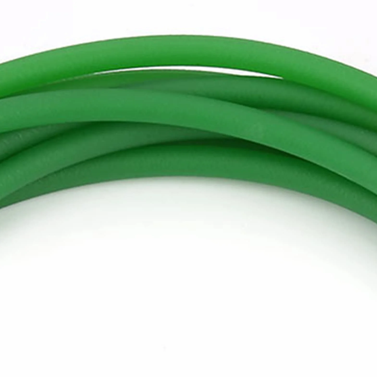 Correa redonda de poliuretano PU 8mm*5m superficie rugosa para accionamiento verde