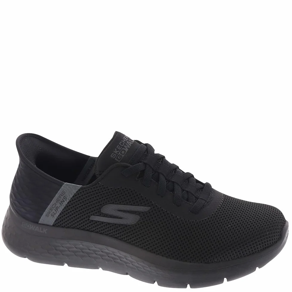 Skechers Slip-INS GO Walk Flex - Zapatos para Hombre, Negro y Negro, 40 EU