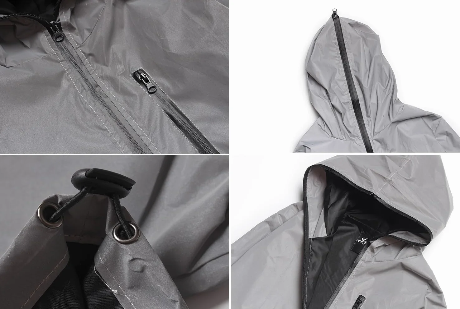 NewL Chaqueta Reflectante de Ciclismo para Hombres con Capucha