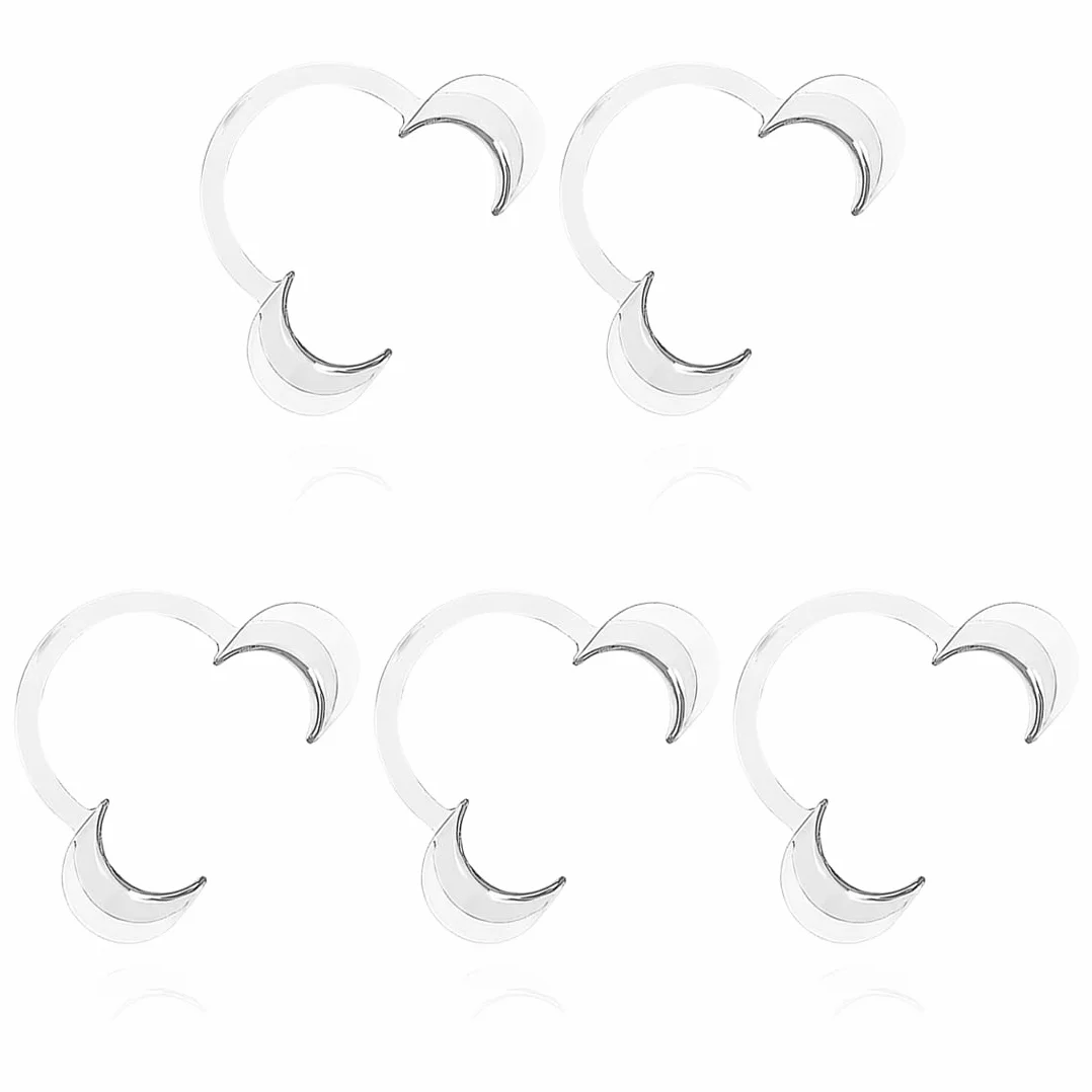 Clips Dentales Abrebocas Transparente 12x9cm Plástico Separador Boca Dental