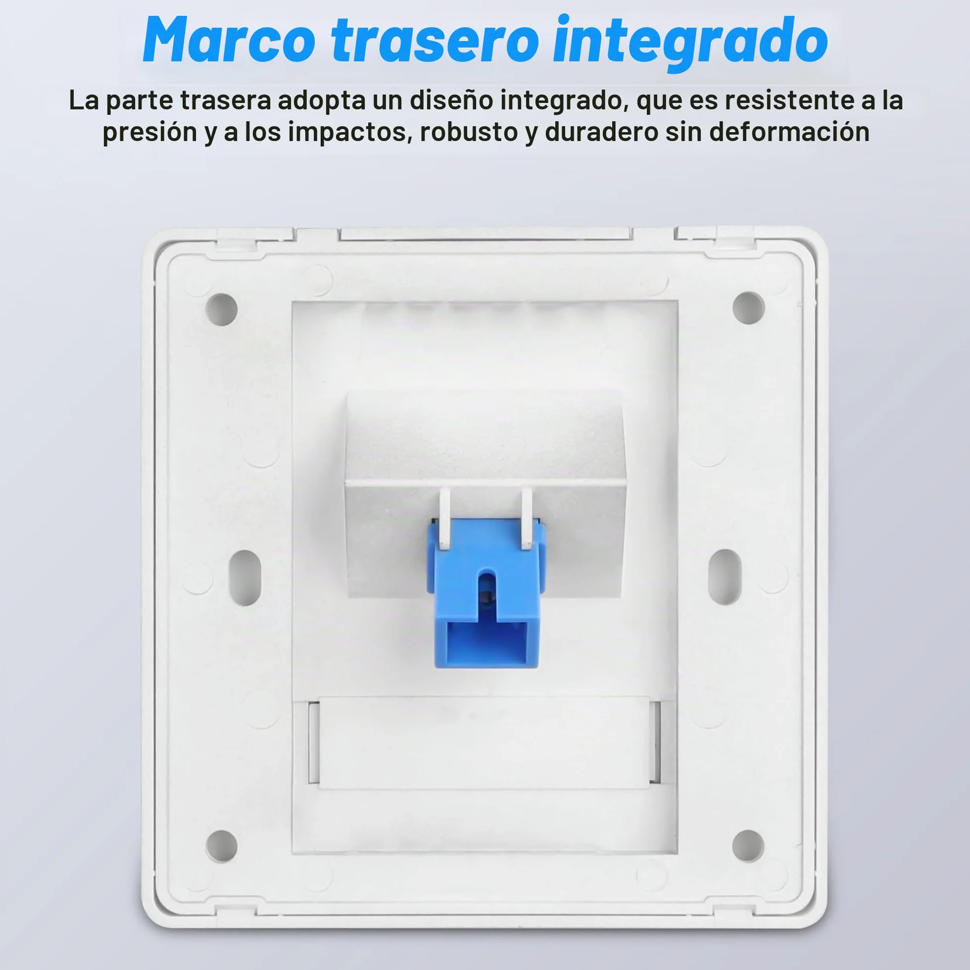 SC Simplex placa de pared fibra de vidrio panel montaje conector Jack hembra a hembra módulo red 2 unidades