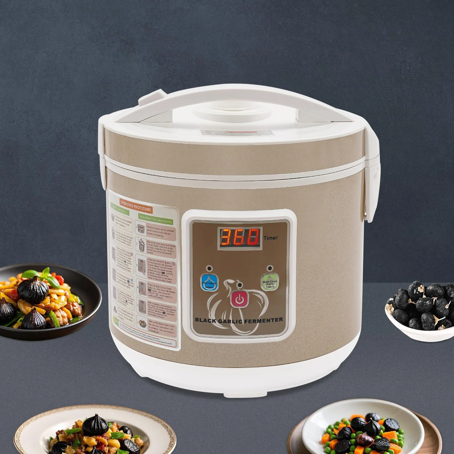 Fermentadora de ajo negro 5 litros - Yogurtera y fermentos para kimchi, natto, vino, vinagre