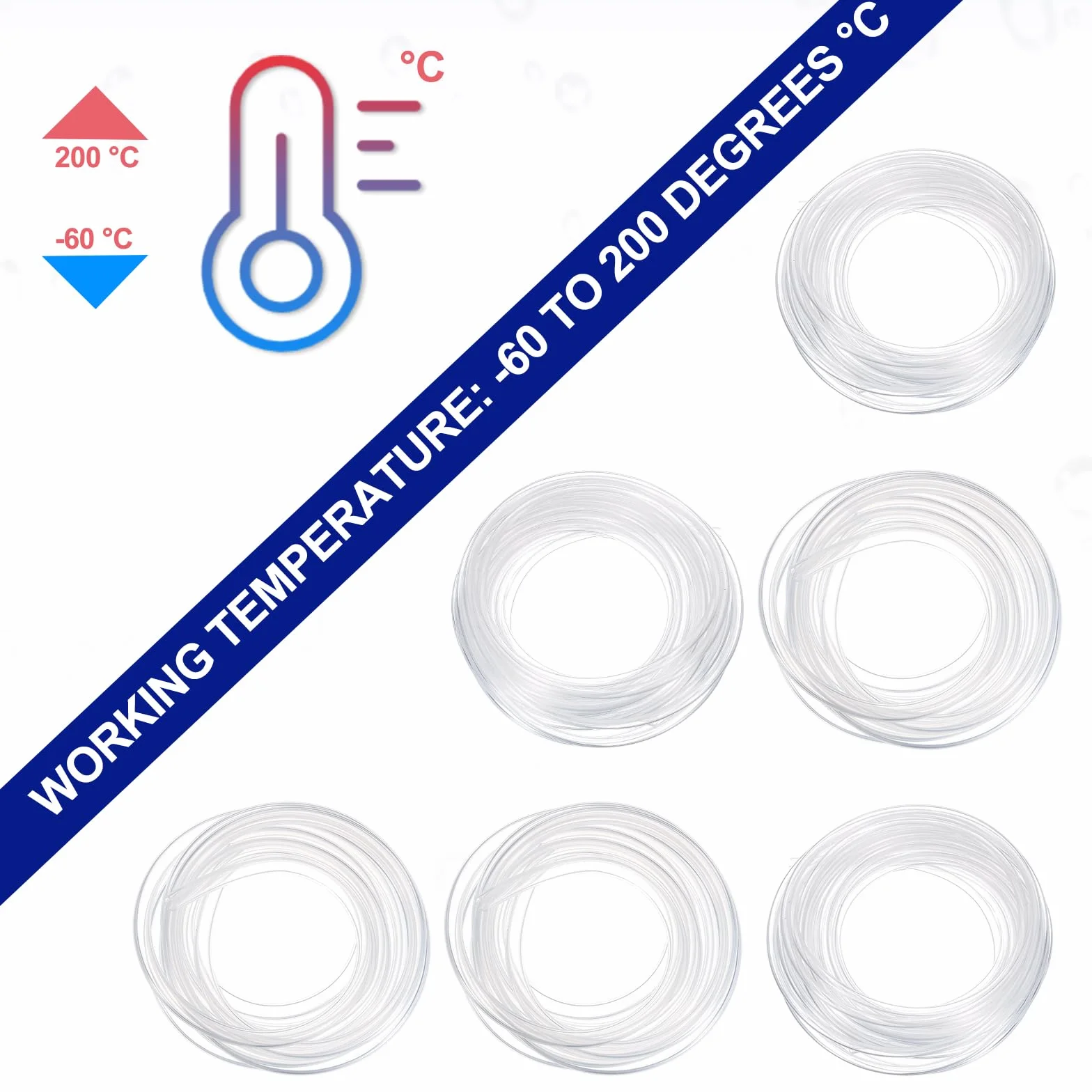 QUARKZMAN Tubo Flexible de Silicona 1.5mm ID x 2mm OD 5m Transparente Alta Resistencia Temperatura Acuaponía Manguera Aire Riego