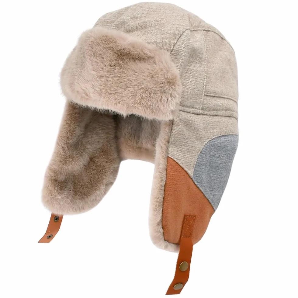 NAROSEBE Gorro de Bombardero Sombrero de Trampero Unisex Gorro de Aviador Caliente Sombrero de Aviador Gorro de Invierno Termico Gorro de Invierno Unisex con Orejas para Esquiar Escalar Pescar Cazar