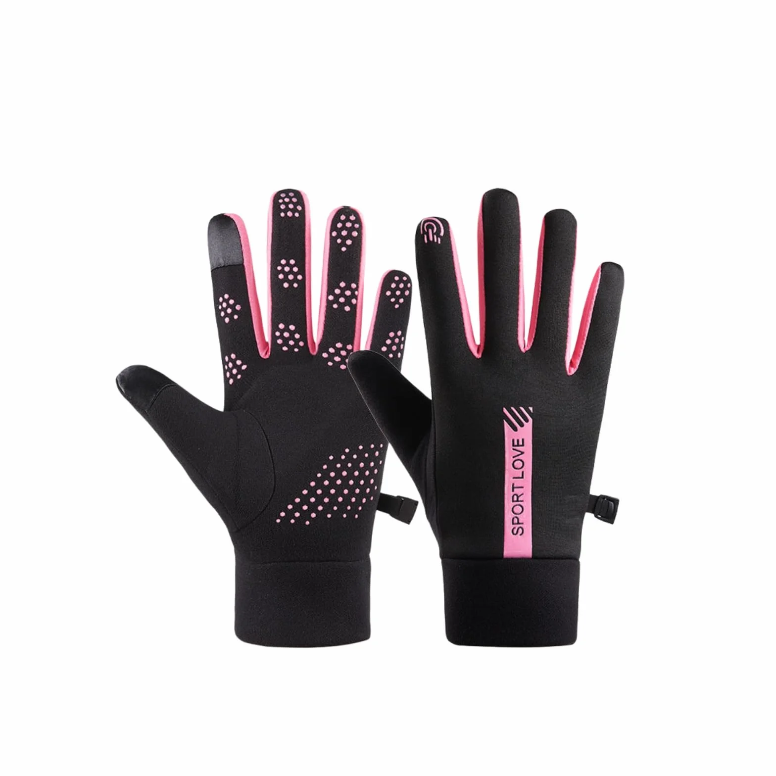 Guantes deportivos de invierno impermeables térmicos pantalla táctil antideslizantes poliéster acrílico para esquí ciclismo