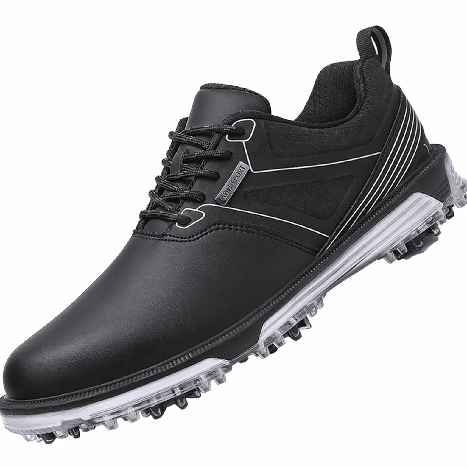 ULTIANT Zapatos de Golf para Hombre, Impermeables, Transpirables, Cordones, Zapatos de Entrenamiento