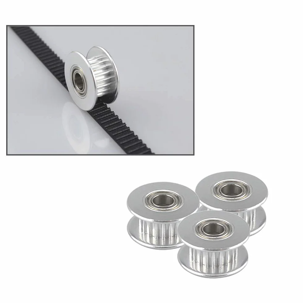 FULARR 10Pcs GT2 Idler Pulley 20 Teeth 5mm Diameter Timing Pulley for 3D Printer 6mm Belt