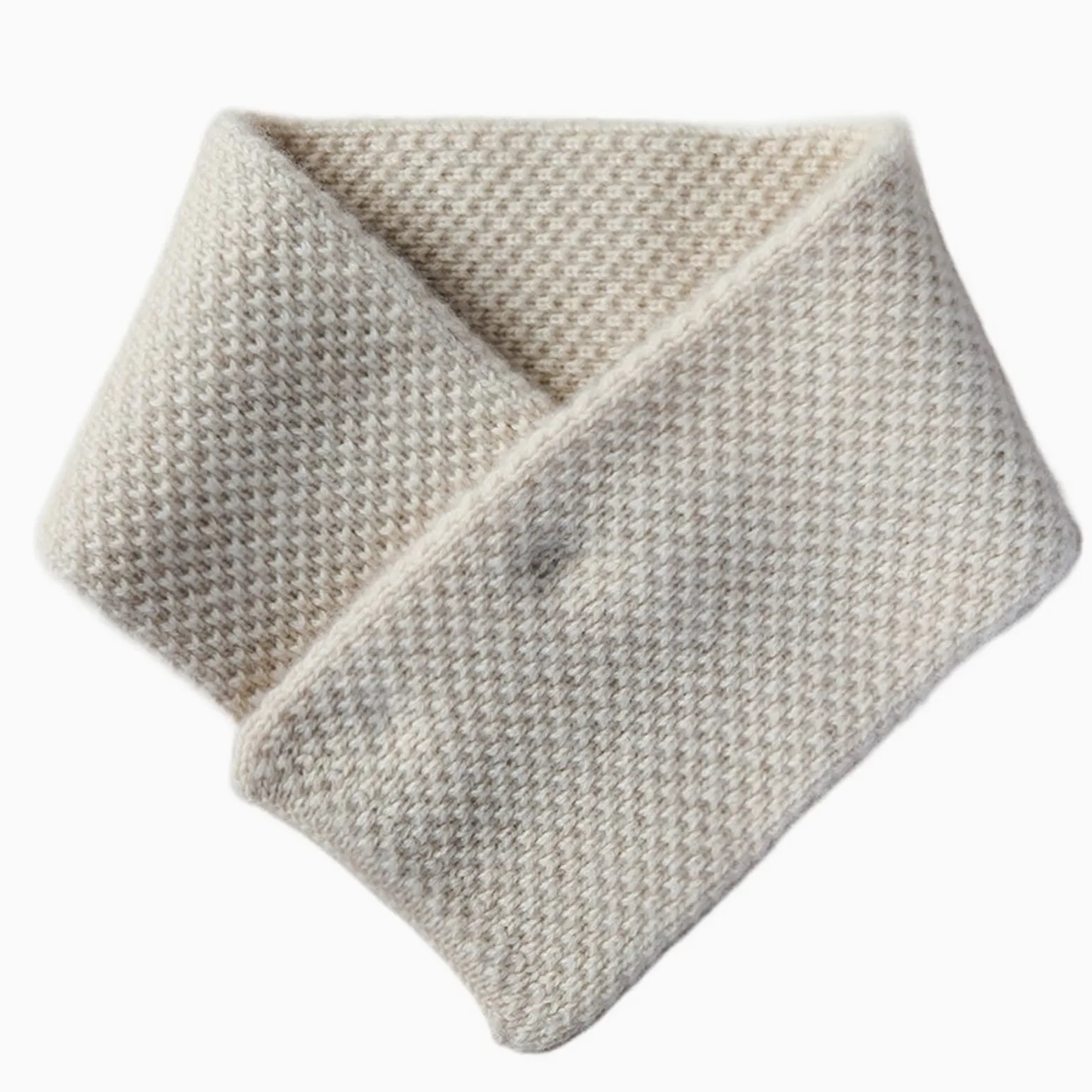 Bufanda Corta Sencilla for Mujer, Faja for Cuello, Otoño Invierno, Cruzada, cálida, Manga for Cuello for Hombre(Light Camel)