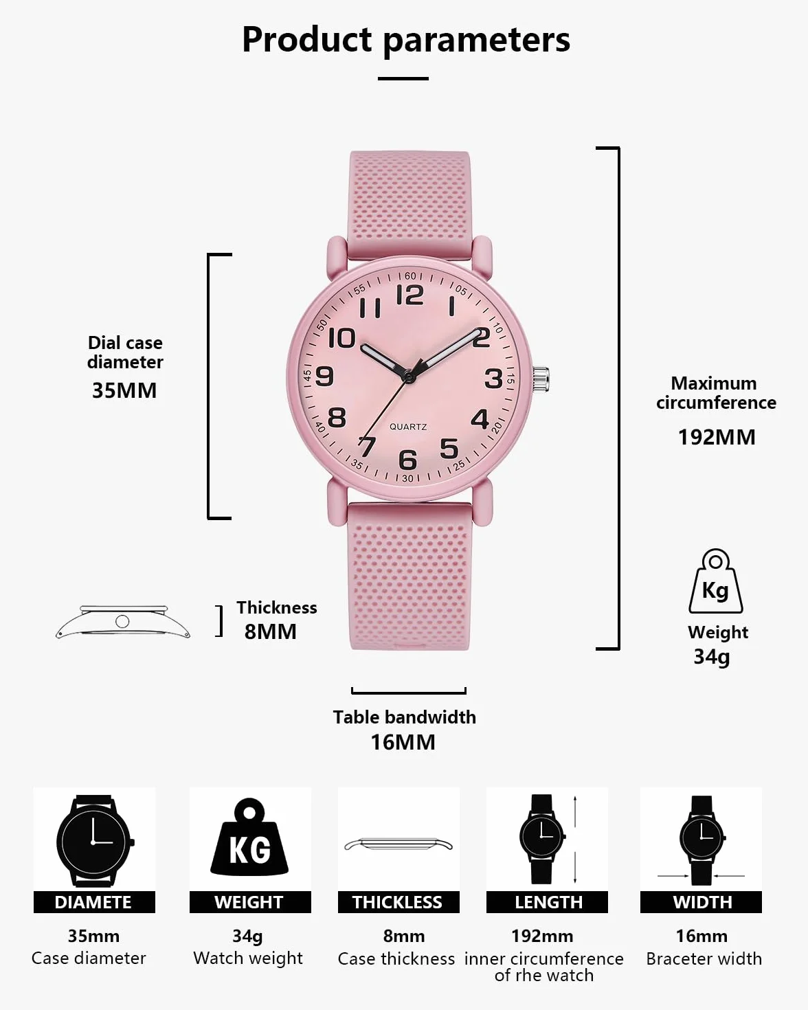 CIVO Reloj Mujer Analogico Minimalistas: Impermeable Goma Casual Cuarzo - Deportivo Moda Clasico Regalo Relojes Pulsera Mujer