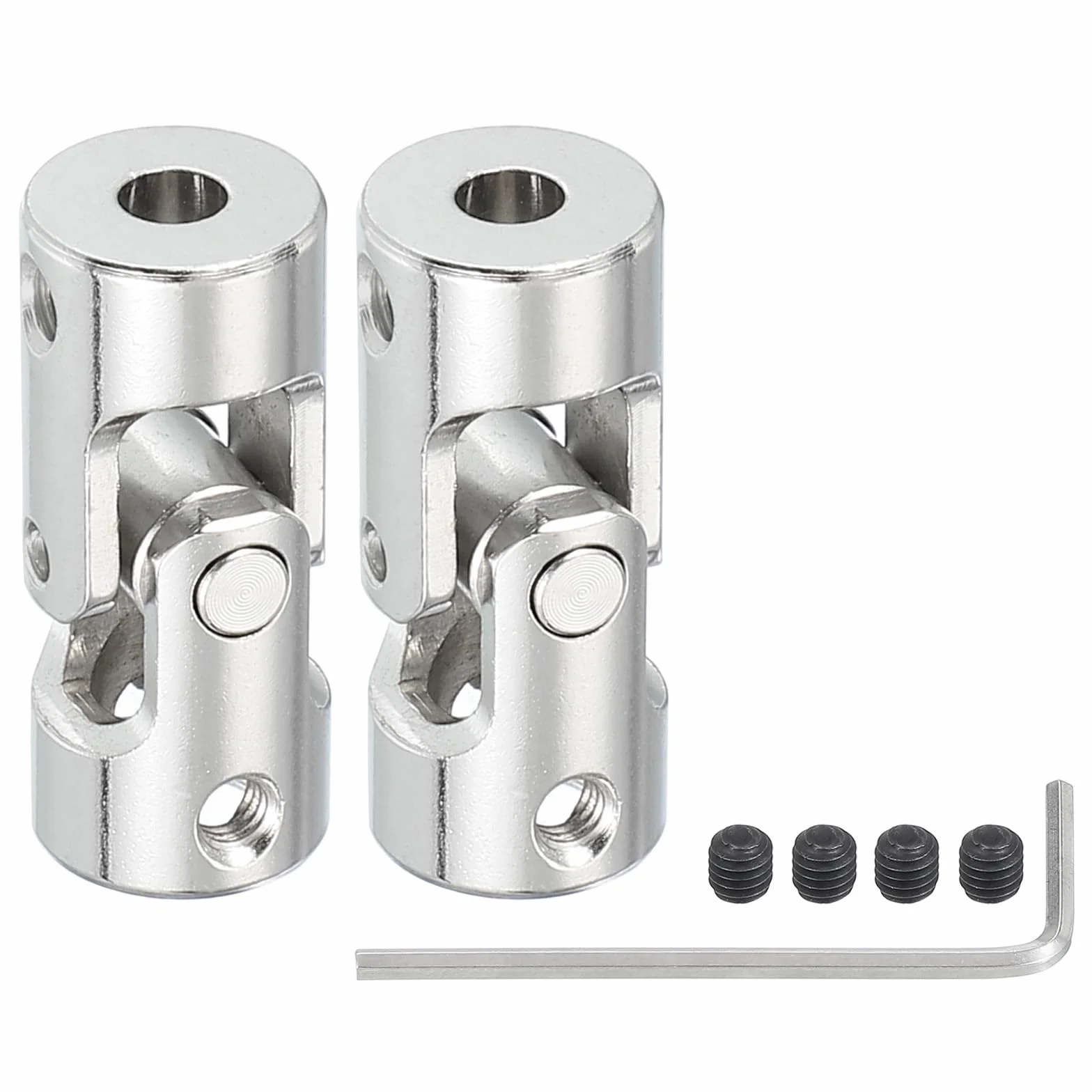 PATIKIL Acoplador de Junta Universal 5mm a 8mm Diámetro Interno, 2 Piezas para Motores y Robots