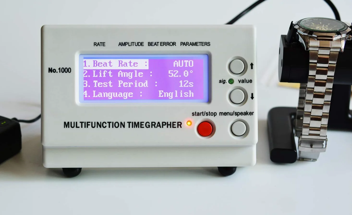 LLF Reloj Timegrapher Multi Función Números Números Números 1000 (Europa Plug)