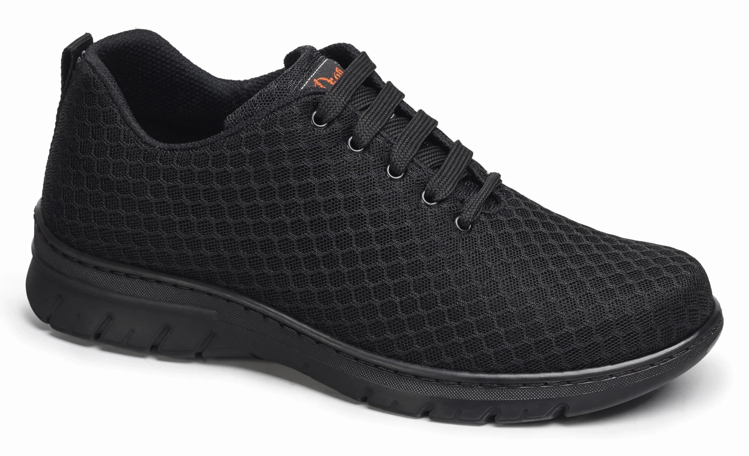 DIAN - CALPE Negro 38, Zapatilla de Trabajo para Sanidad y Hostelería, Unisex, Transpirable y Repelente a Líquidos, Plantilla Acolchada, Antirozaduras, Antideslizante y Antiestática.