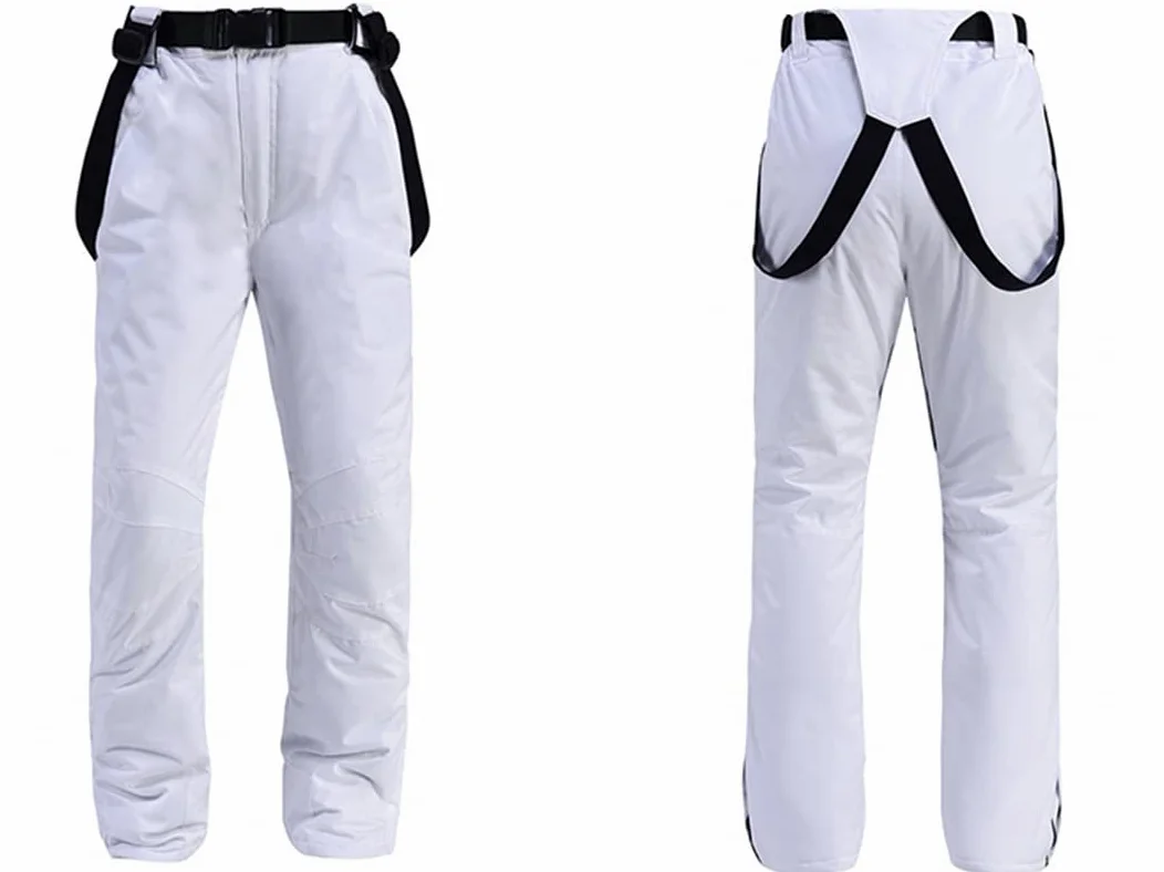 Chaqueta de esquí impermeable de montaña y pantalones a prueba de viento invierno cálido abrigo con capucha snowboard traje de nieve chaqueta de lluvia SYBLK S