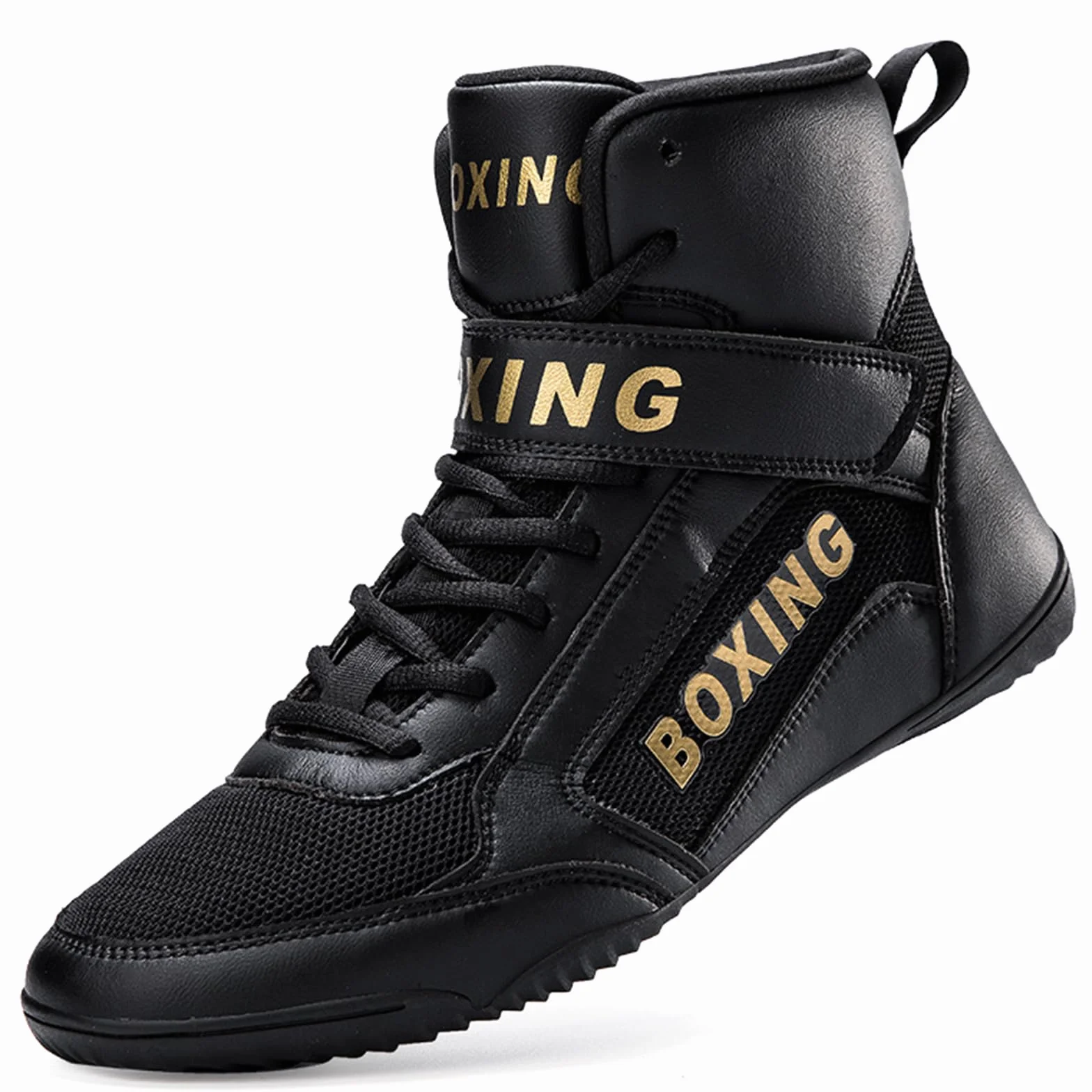 Zapatos de Boxeo para Hombres Zapatos de Lucha Adolescentes Mujeres Zapatillas de Entrenamiento Integral