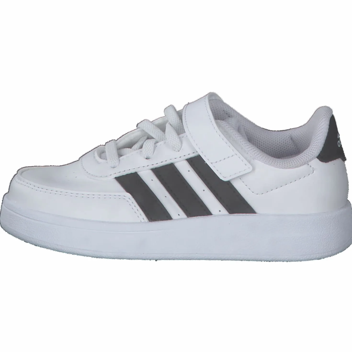 Adidas Breaknet Lifestyle Court Elastic Lace and Top Strap Shoes, Cloud white/core black, 31 EU