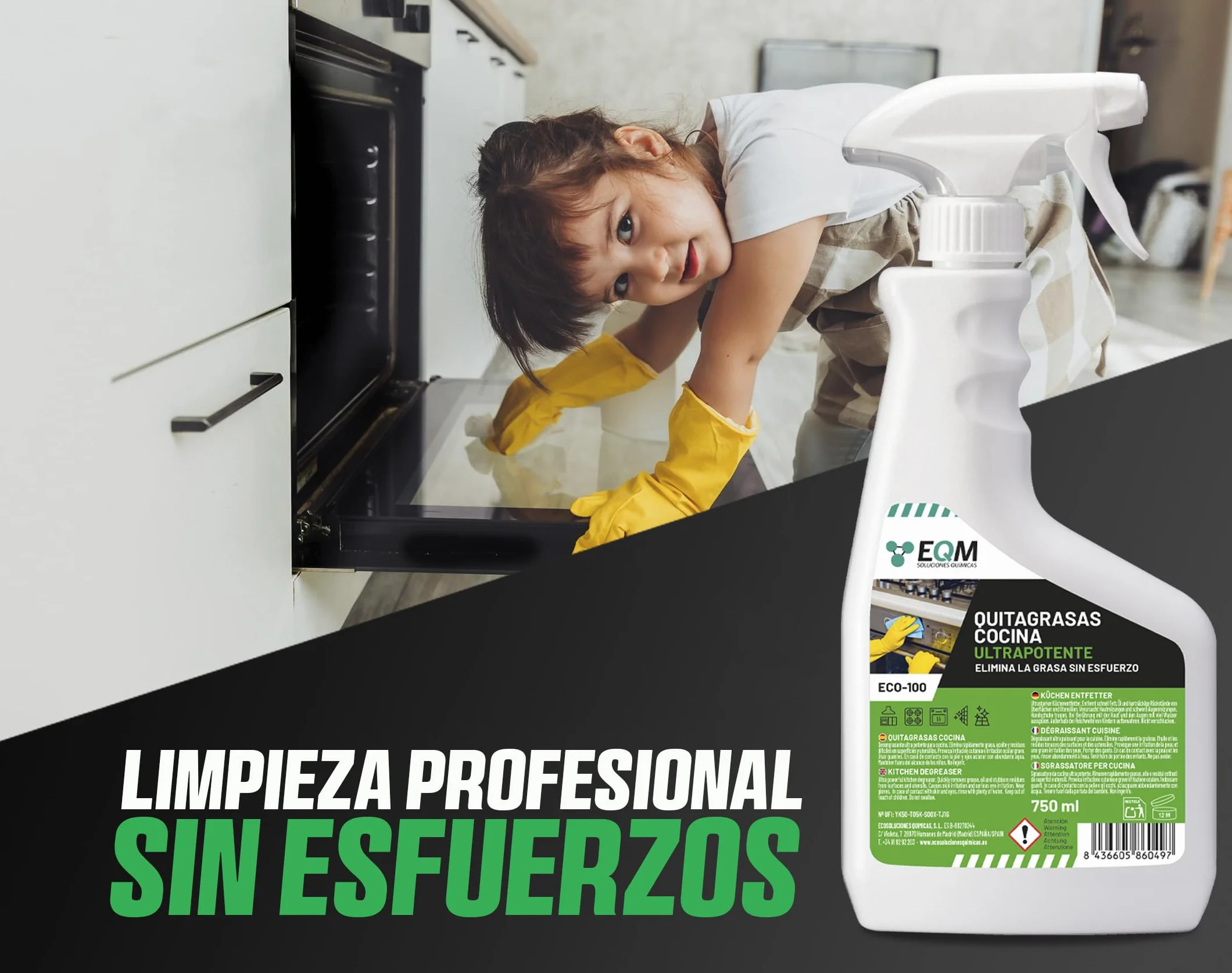 EQM ECO-100 Desengrasante Concentrado 750 ML