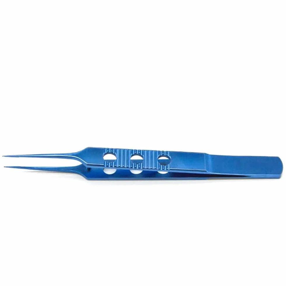 Pinzas con micromuescas de Acero Inoxidable y Titanio, Instrumentos quirúrgicos para otorrinolaringología y oftalmología
