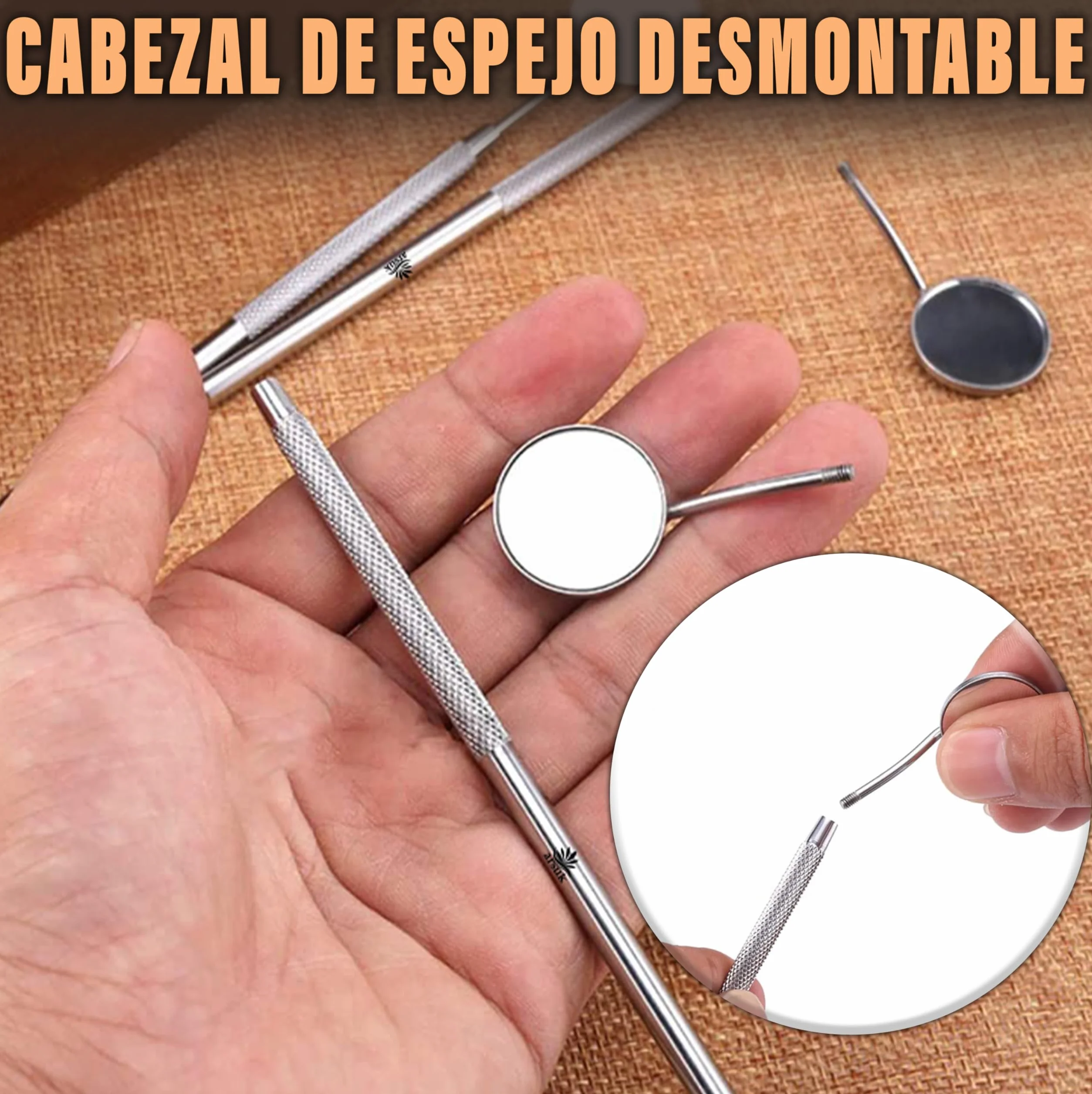 Espejo Dental con Mango Instrumentos dentales ARSUK