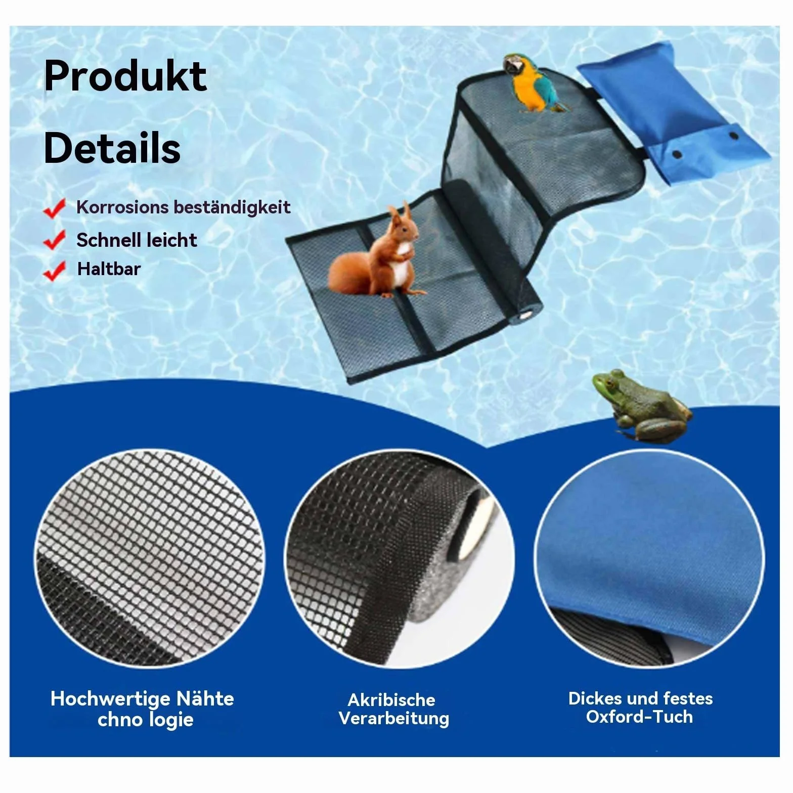 Rampas de escape para rescatar animales, piscina para estanques 28 x 15,24 x 7,62 cm