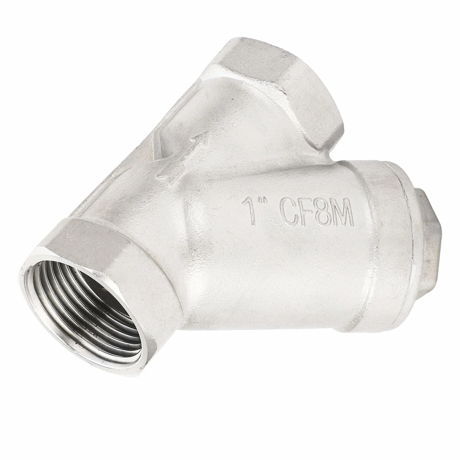 BRRNOO Filtro de Tubería de Agua Acero Inoxidable 304 en Forma de Y 1 Pulgada DN25 Rosca