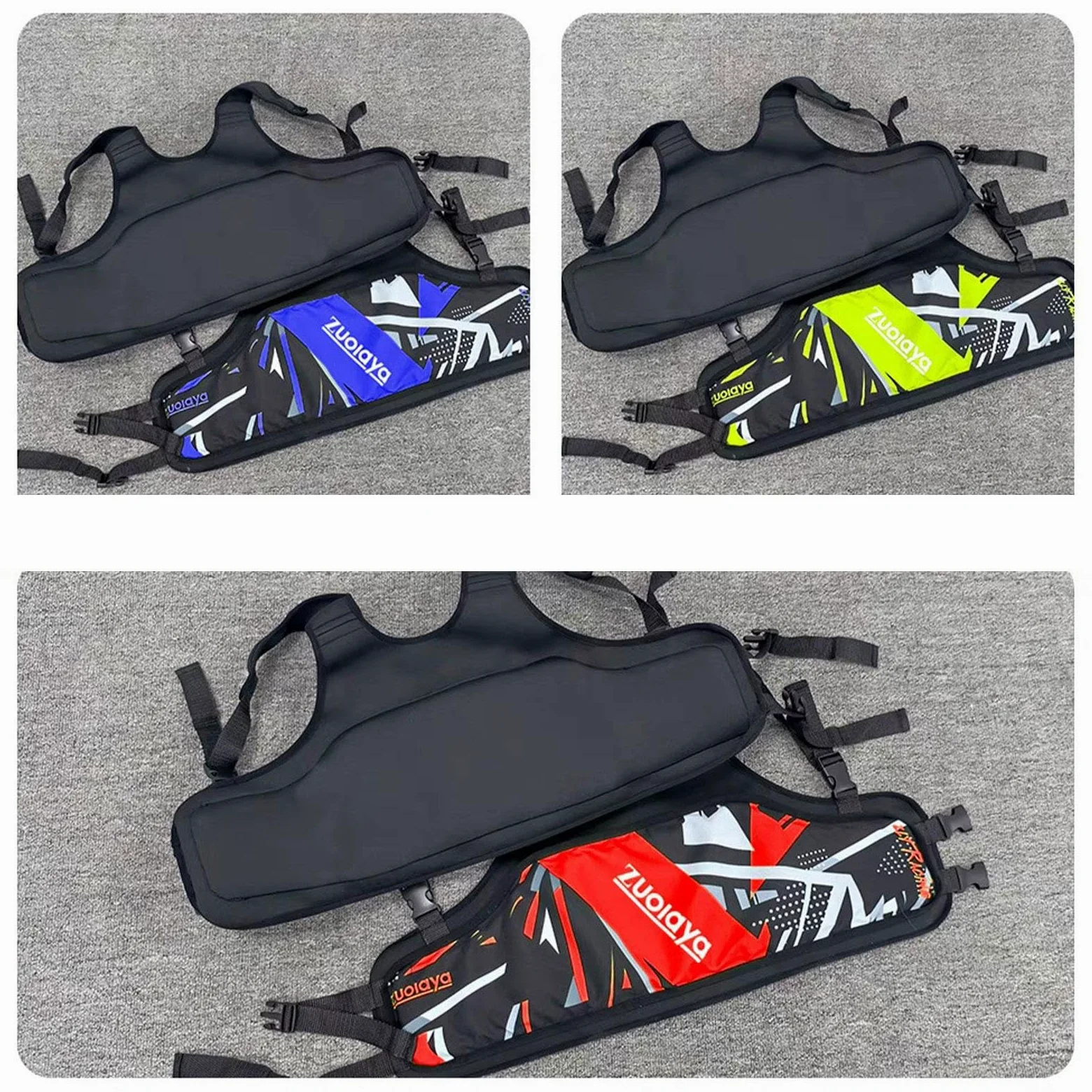 Oshhni Chaleco Protector de Costillas de Karting para niños, de protección, ergonómico, Multiusos, cómodo, Accesorios, Ligero y Ajustable, Rojo