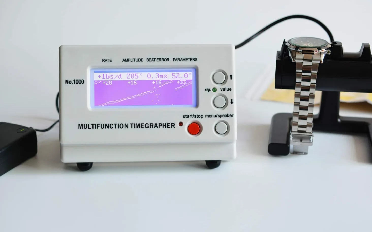 LLF Reloj Timegrapher Multi Función Números Números Números 1000 (Europa Plug)
