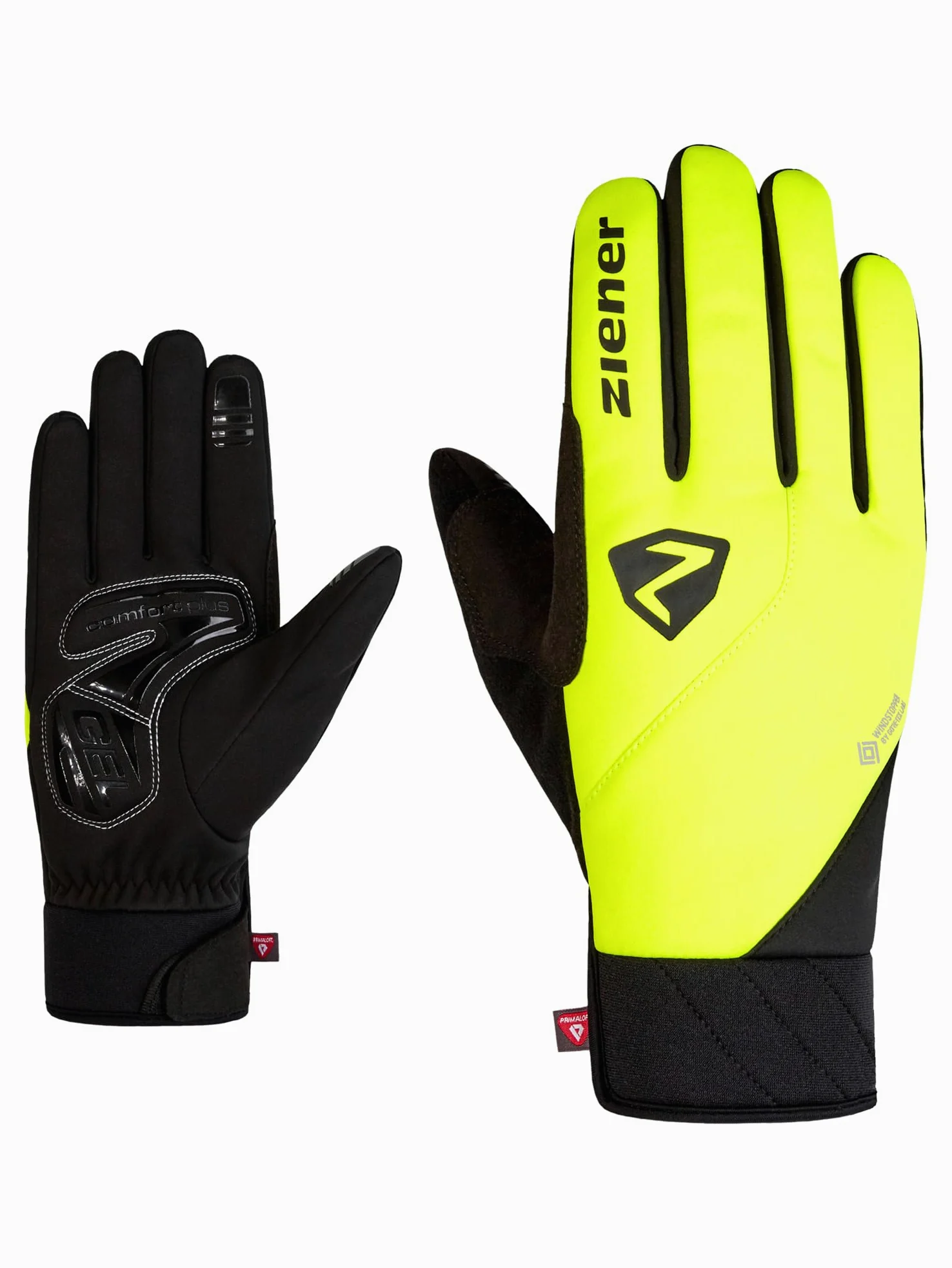 Ziener Donni Guantes de Ciclismo Invierno | Primaloft, Gore-Tex Infinium, Hombre