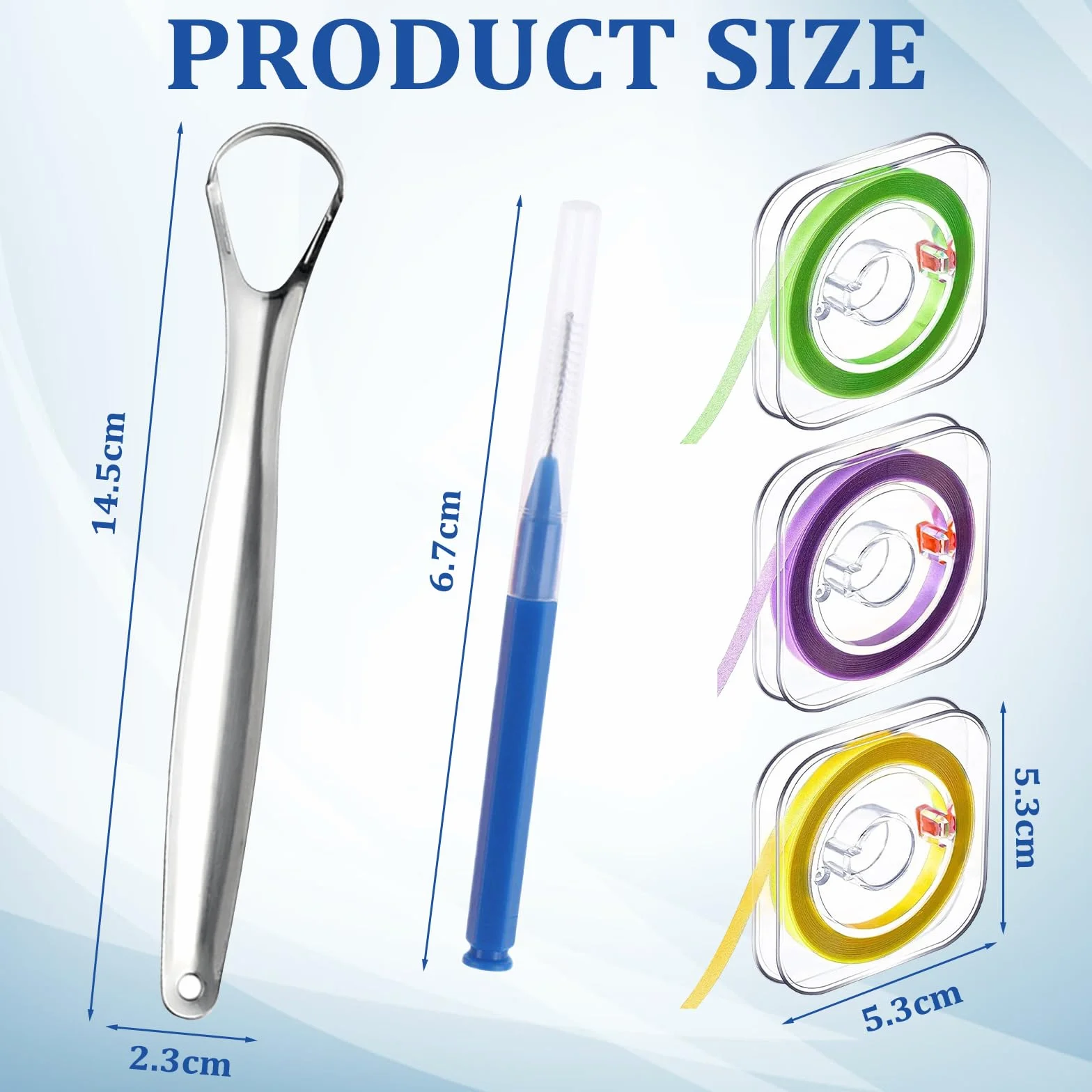 Papel de Lija Interdental Tiras de Lijado Dental 3 Volúmenes para Limpieza Bucal