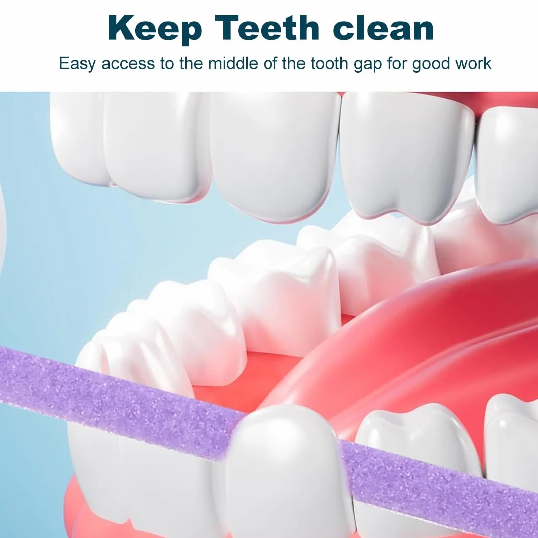 Tira De Pulido Dental Abrasivos Limpieza Profunda Dientes 4 Colores