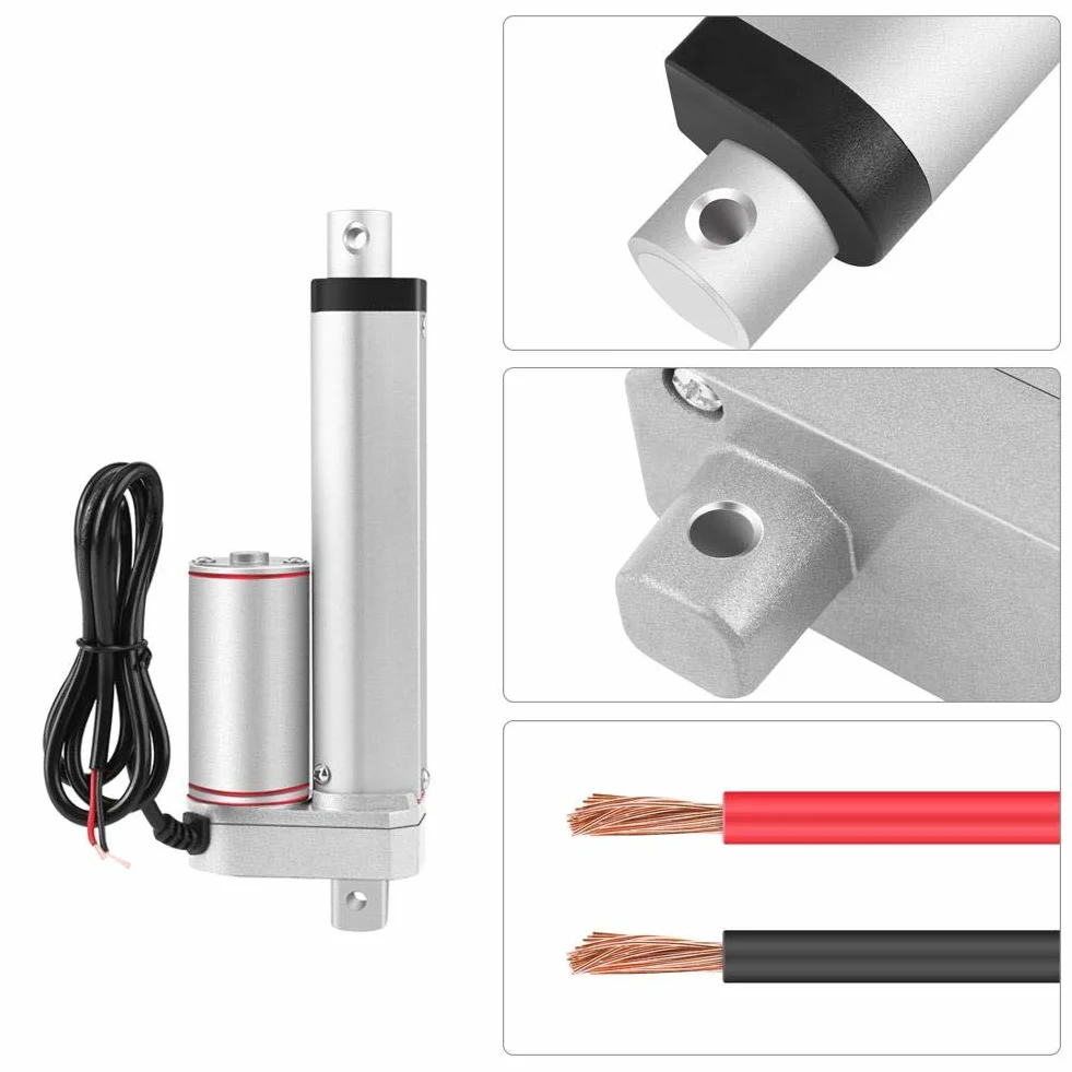 Vikye Actuador lineal 24V CC 150mm 750N eléctrico industrial
