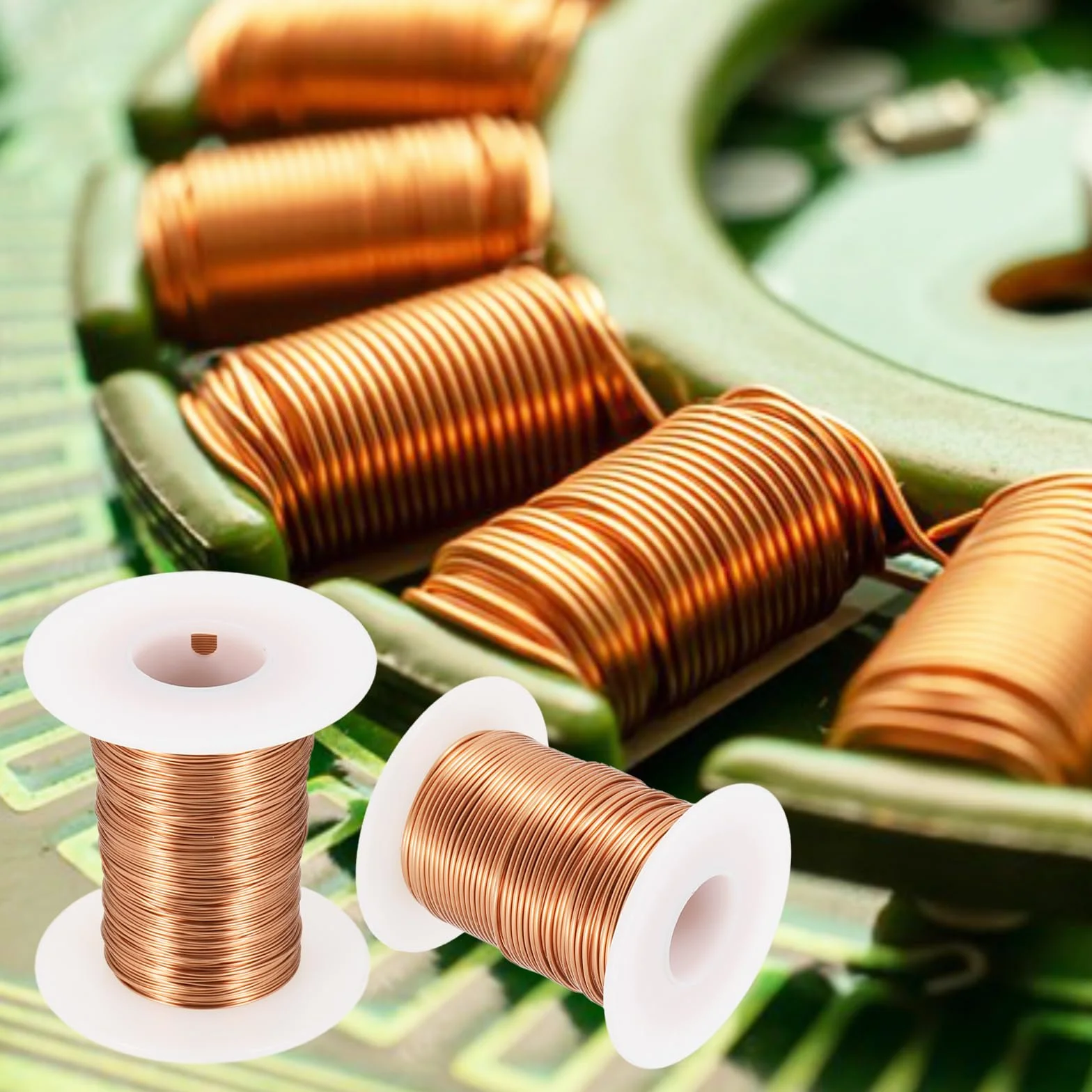 QUARKZMAN Alambre Esmaltado 30 AWG, Cobre Calibre 30 8 Oz Bobinas Magnéticas Transformadores Grado F 155°C