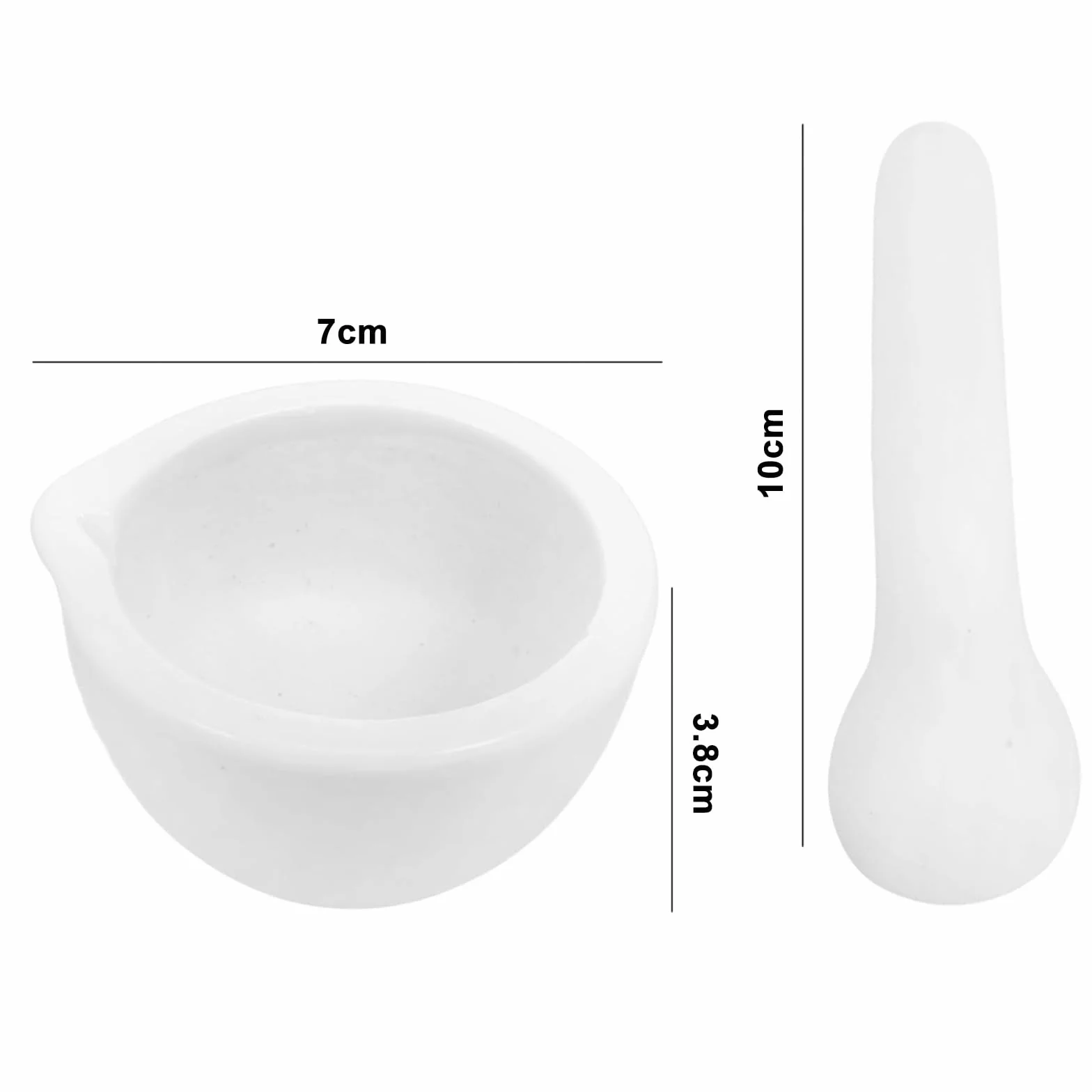 Mortero de porcelana mini trituradora manual para ajo especias hierbas resistente utensilios de cocina blanco