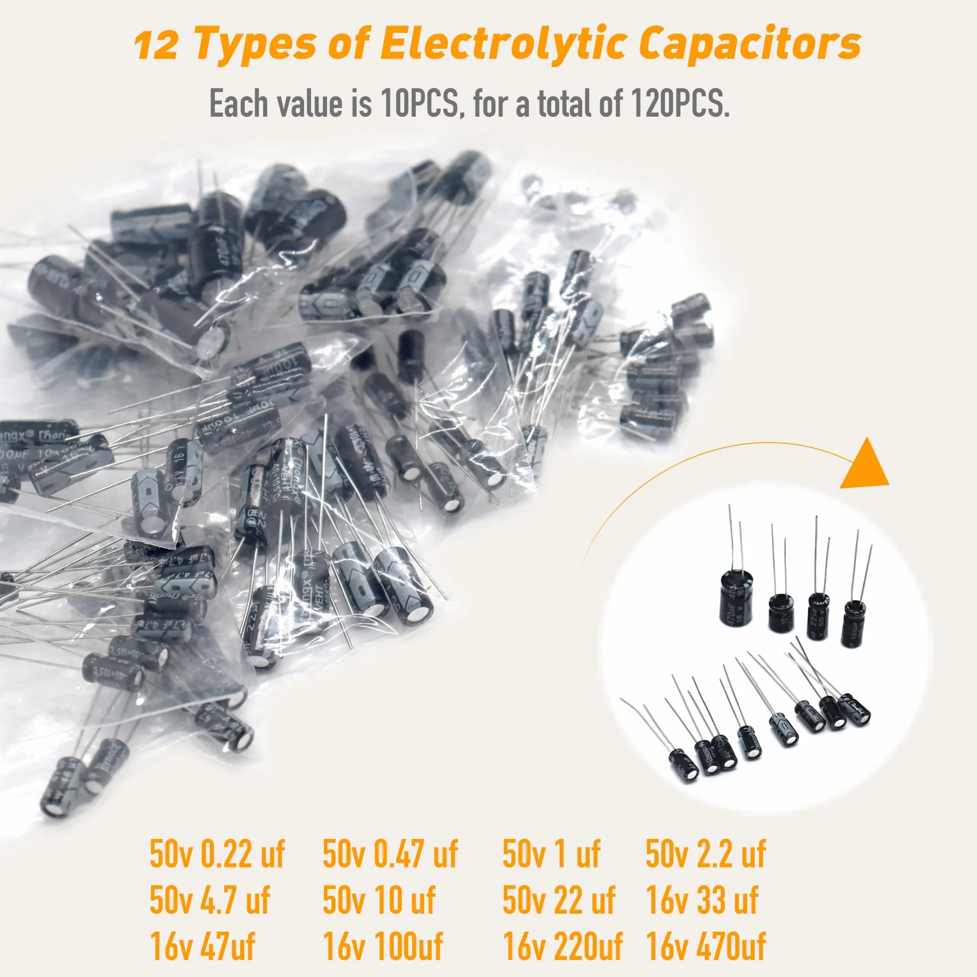 DIYoung Kit de Componentes Electrónicos 1390pcs, Resistencias, Diodos Led, Condensadores, Transistores
