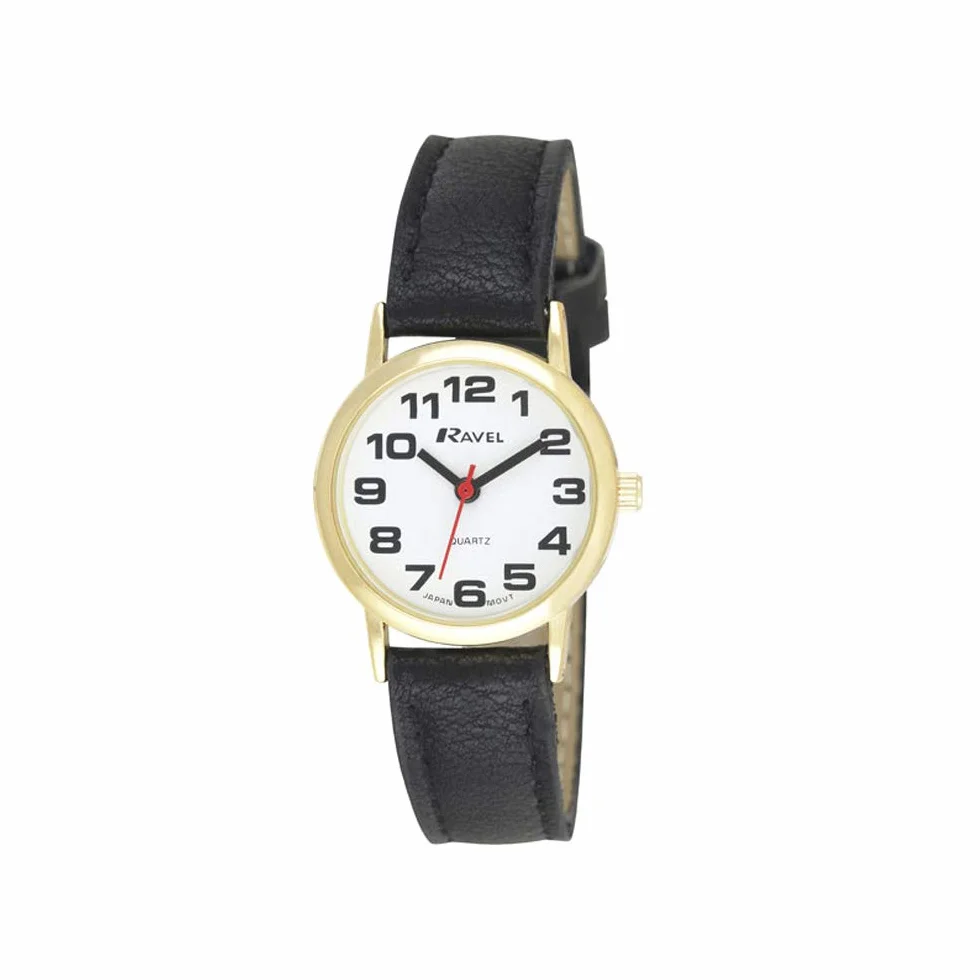 Ravel - Reloj Unisex de Correa de fácil Lectura con números Grandes