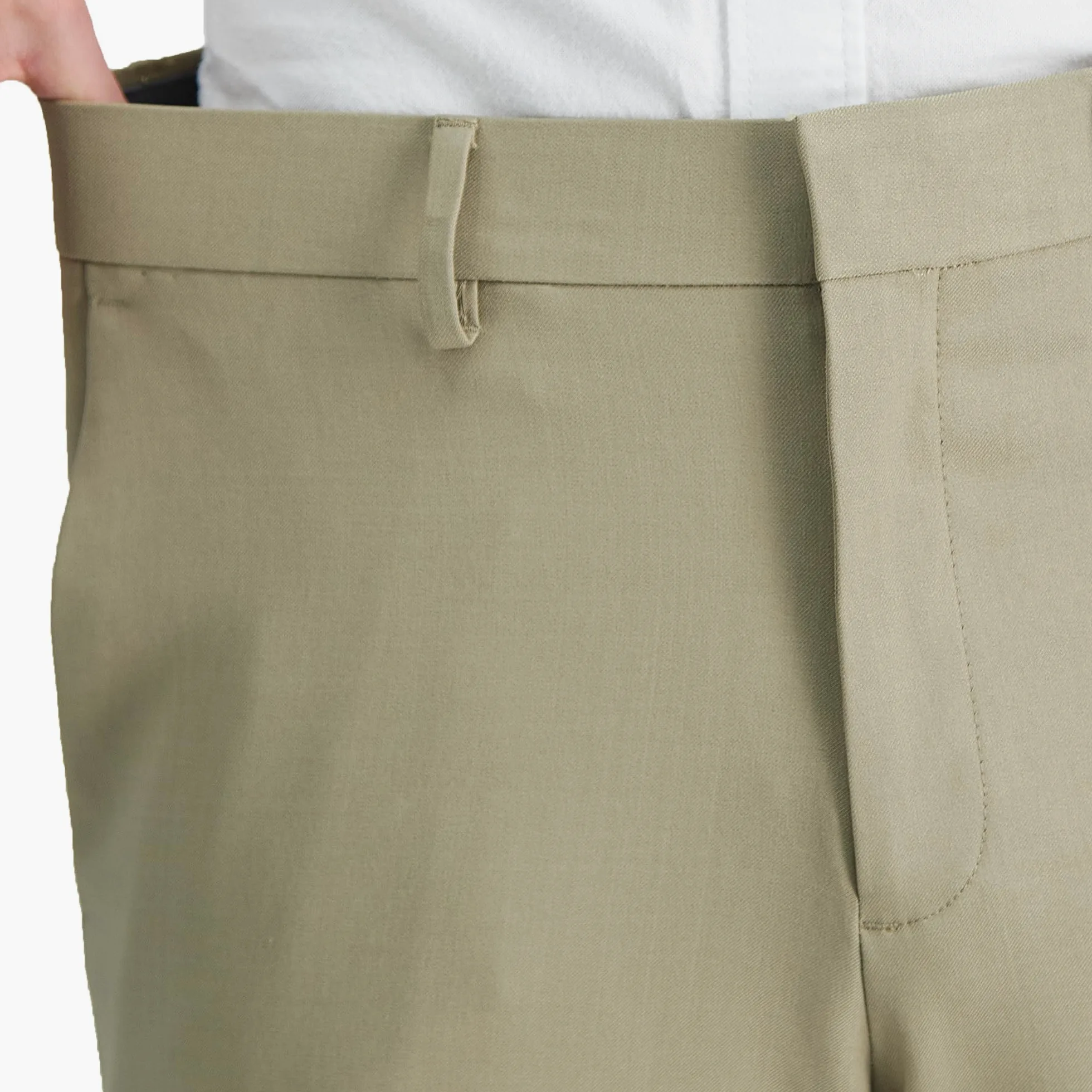 Haggar - Pantalones de vestir cómodos de alta calidad para hombre, ajuste recto, parte delantera plana (tallas regulares y superiores a la L), 40W x 30L