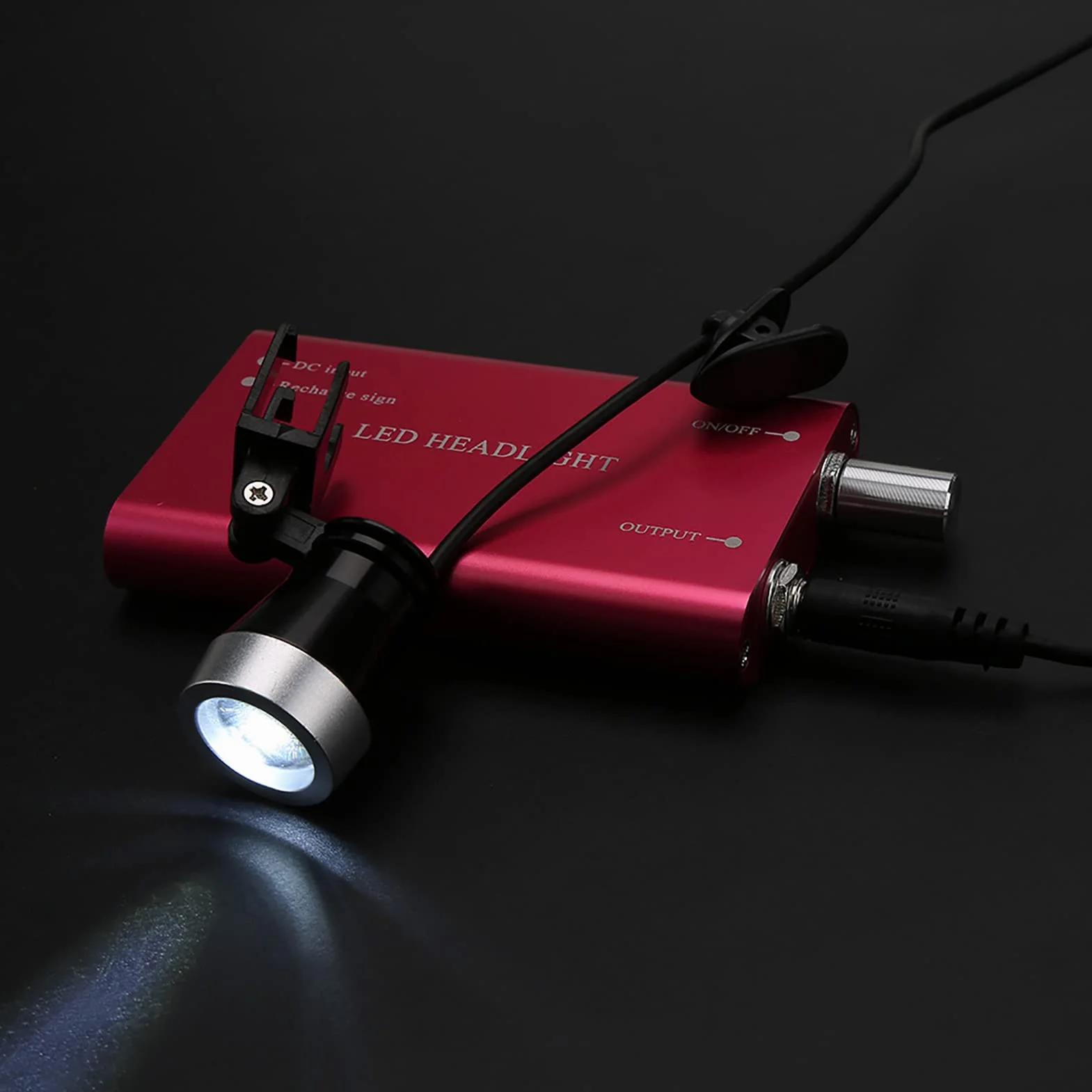 Fyearfly Linterna Frontal LED para Cirugía Dental, Batería Larga Duración, 1 pieza, 110-240V