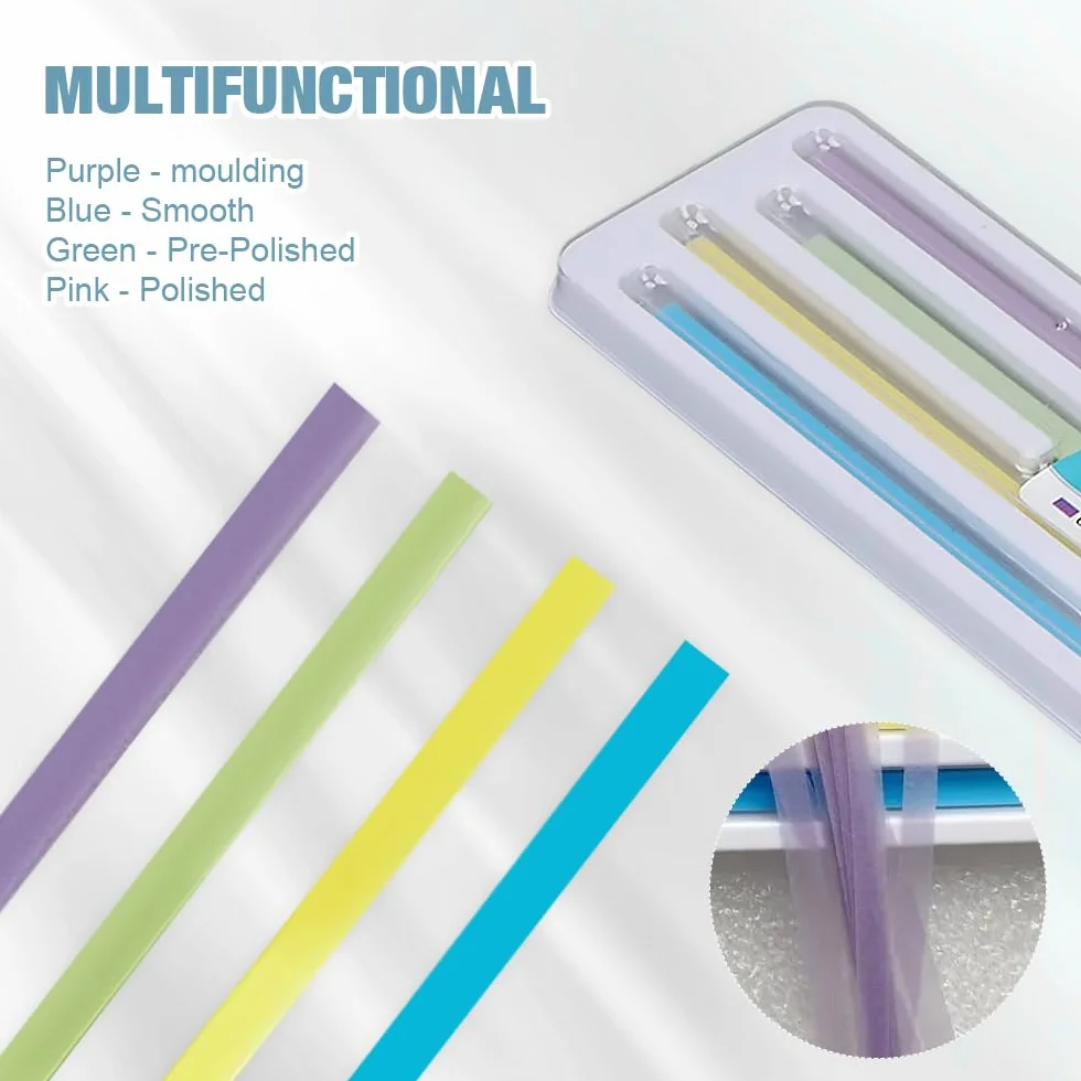 Mizikuu Papel de lija dental 60 piezas tira de pulido interdental para higiene bucal