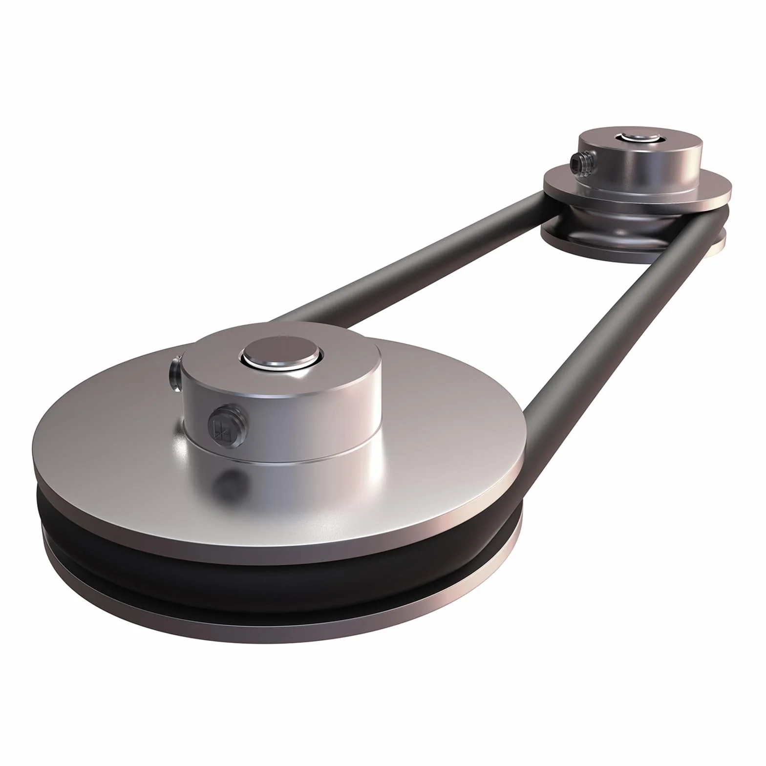 sourcing map Polea de Ranura Única 8mm 30mm Aleación de Aluminio con Llave Hexagonal para Máquina de Perforación