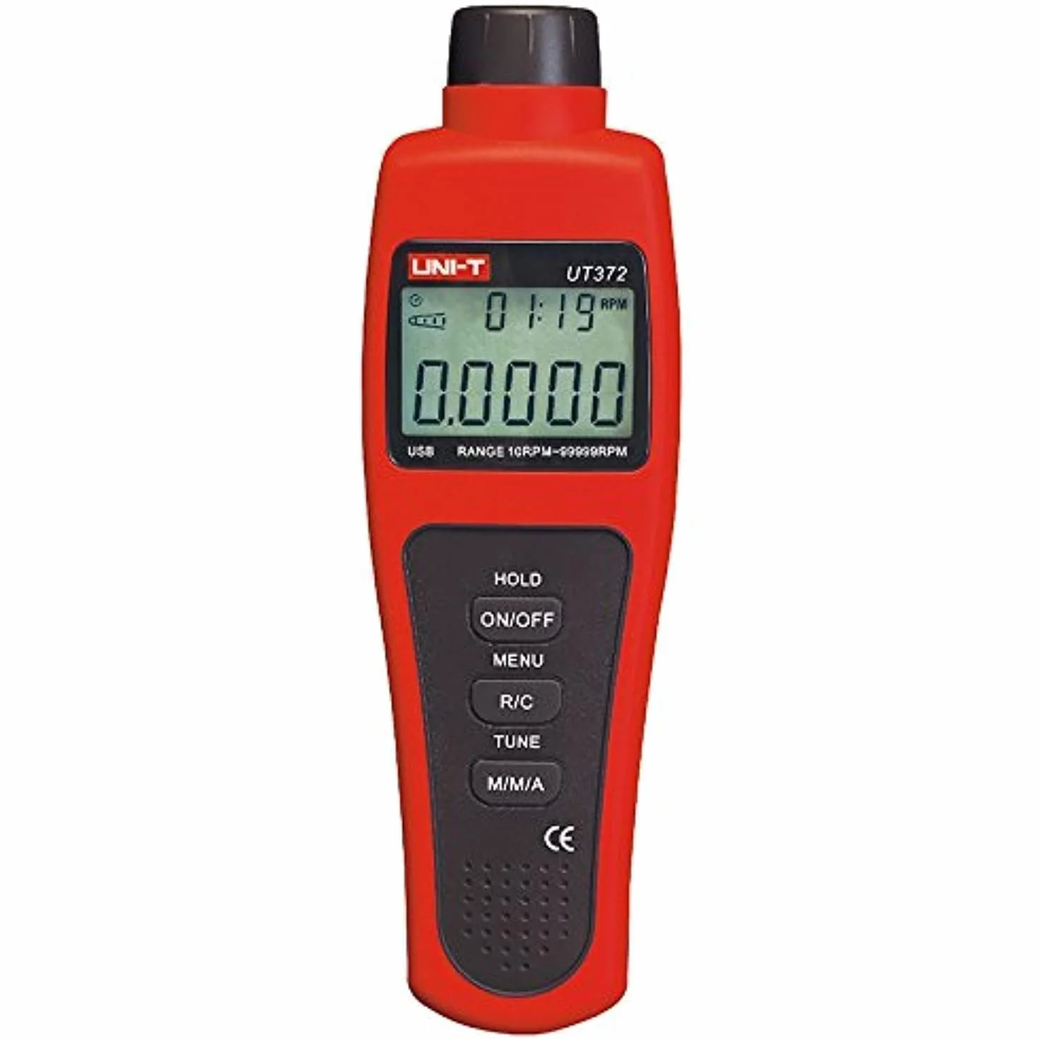 UNI-T UT370 Series Digital Tachometer Non-Contact RPM Tester 5-20cm USB Data Hold