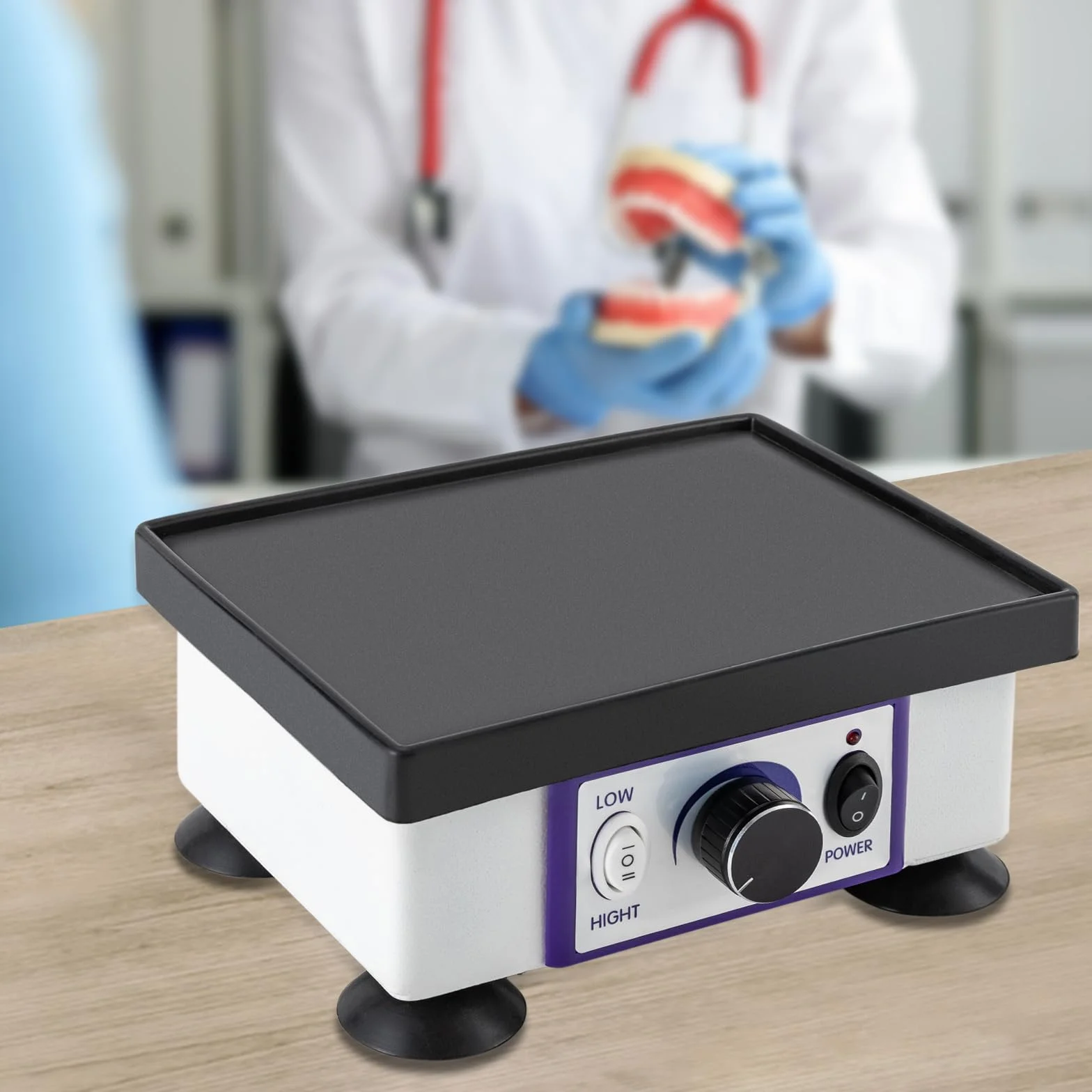Oscilador dental vibratorio 220V 120W 21x13cm equipo laboratorio dental