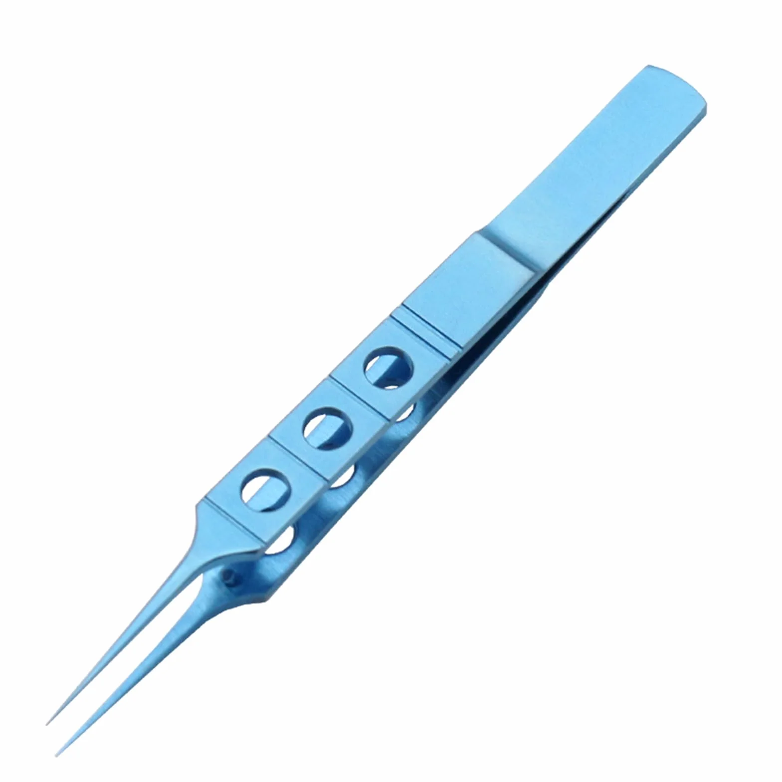 Pinzas para párpados de acero inoxidable 11 cm plataforma de gancho sin dientes quirúrgicas