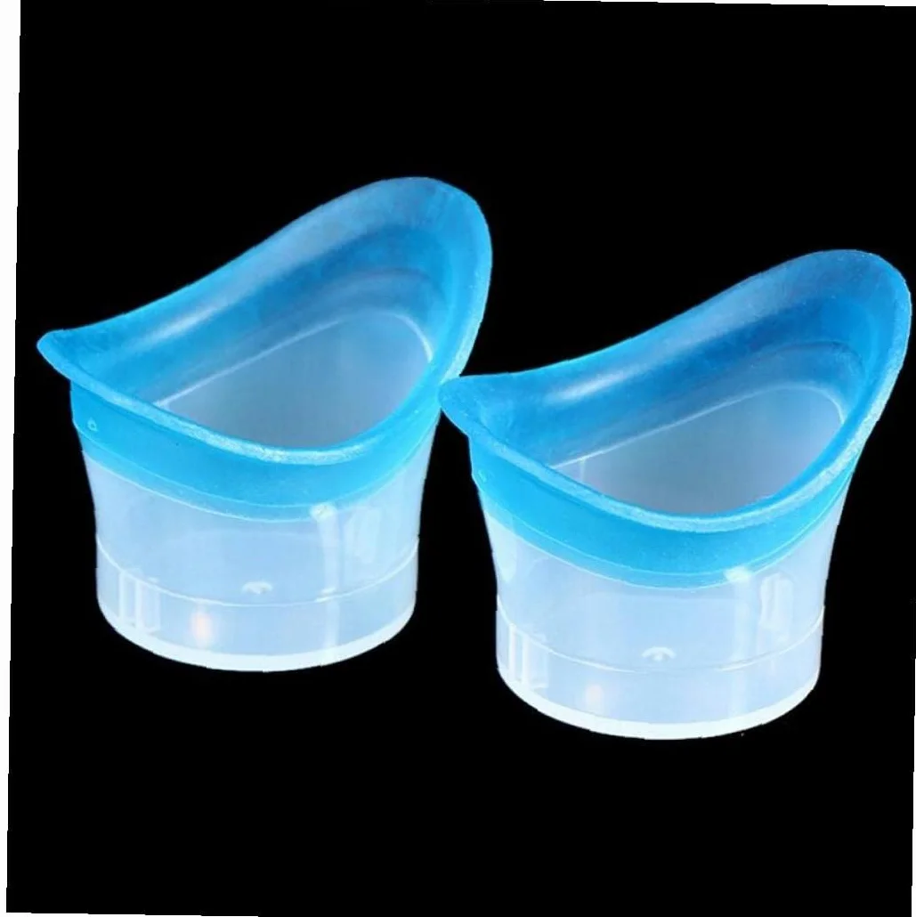 10 Piezas de Silicona Taza de Lavado Ocular para Refrescarse y Limpiar los Ojos