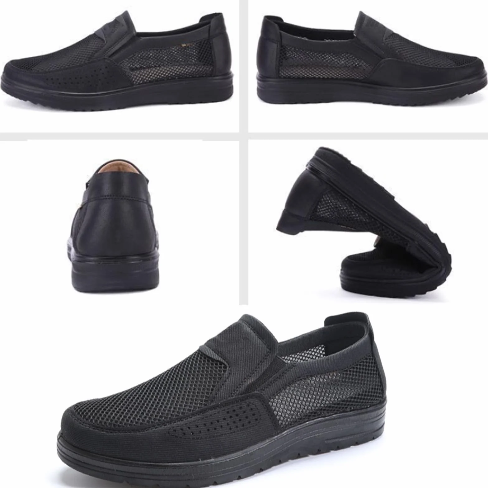 Zapatos ortopédicos de malla transpirable para hombre, cómodos, ligeros, antideslizantes, para verano, al aire libre, cómodos y ligeros