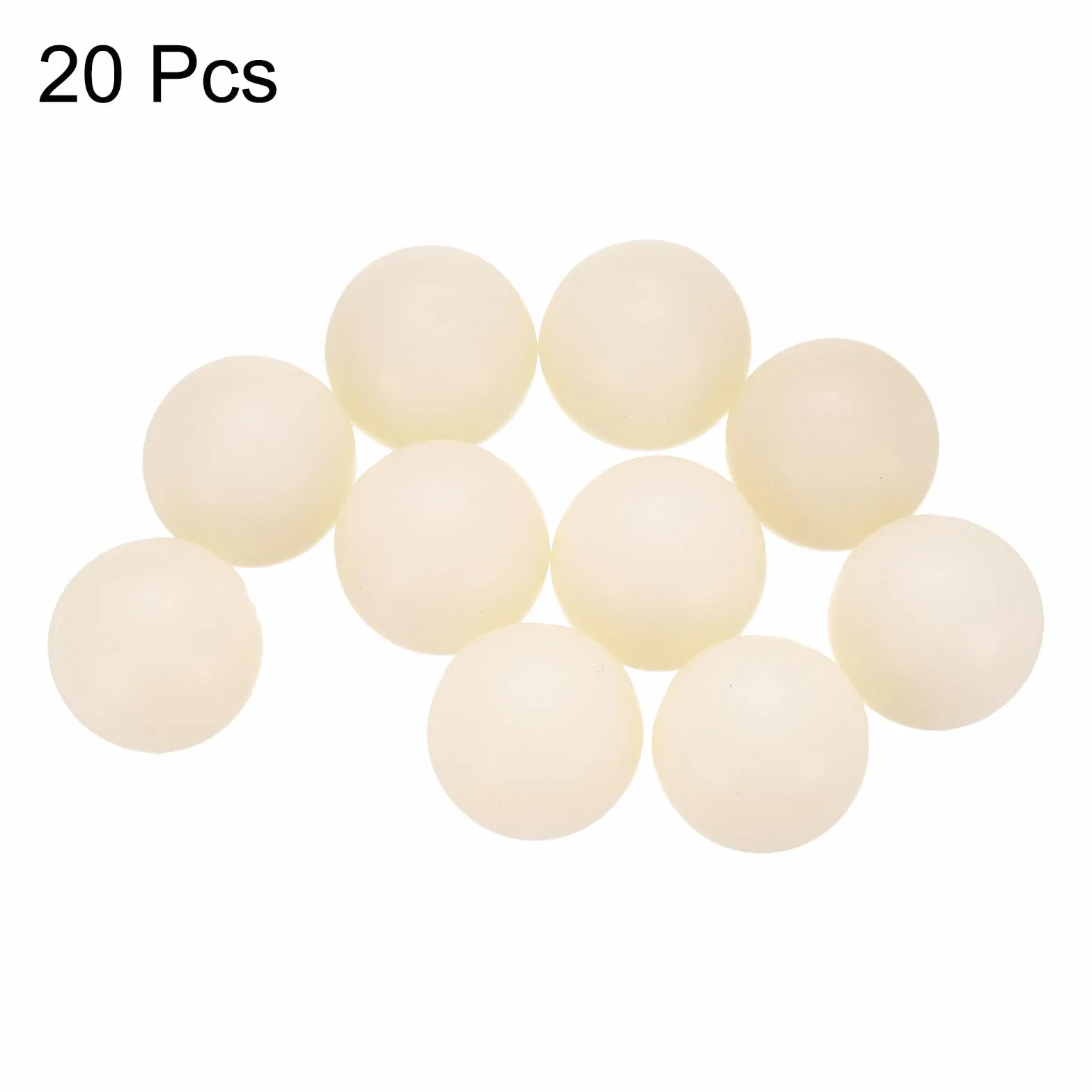 QUARKZMAN 20 Piezas Bolas de Rodamiento Nylon 3/4" (19.05mm) Plástico Sólido Precisión