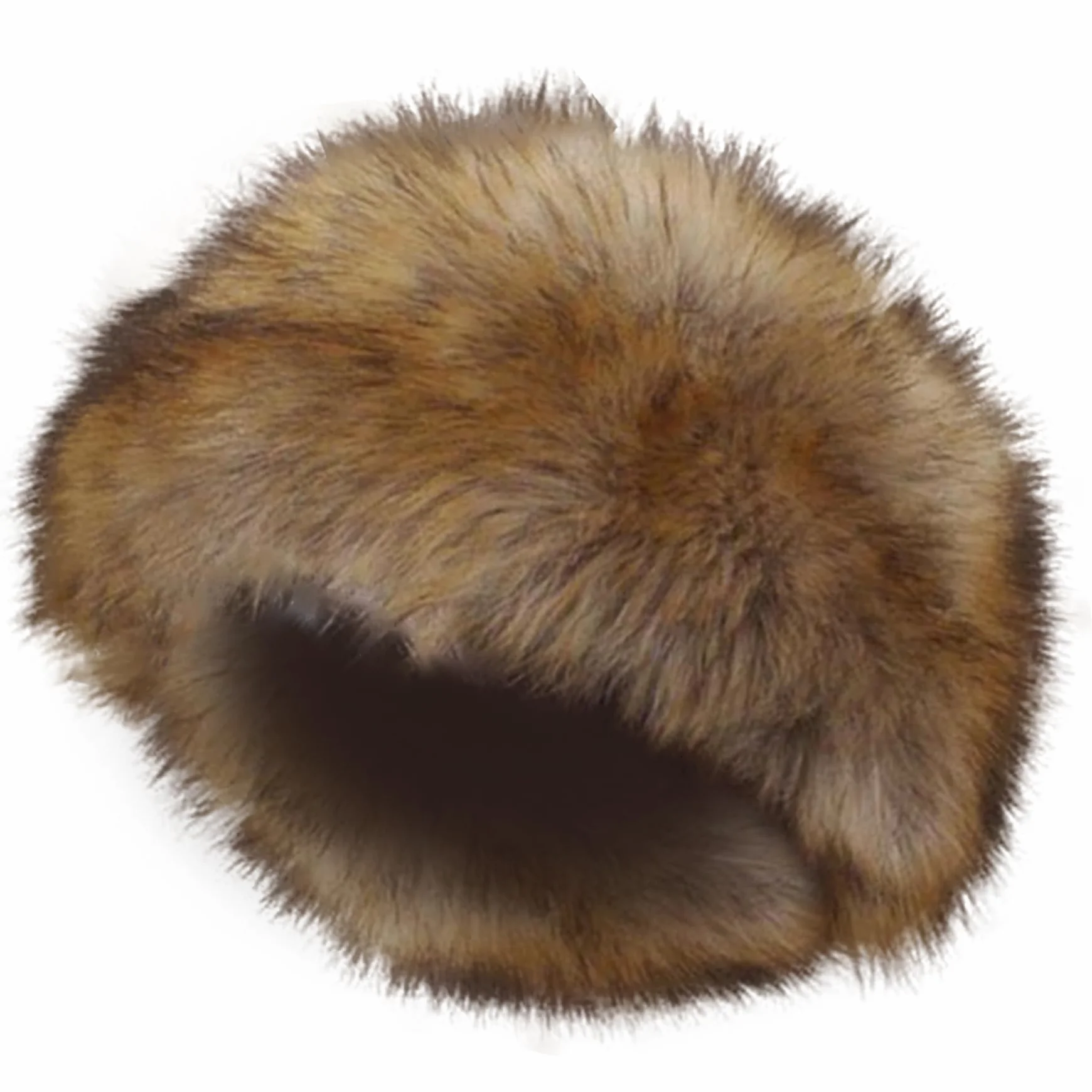 NIDONE Sombrero de Piel sintéxu Grueso Tibia sin Top sin Diadema de Pieles con la Banda de Moda de la Oreja de Moda elástica Sombreros de Pieles de Invierno Lavables para Mujeres