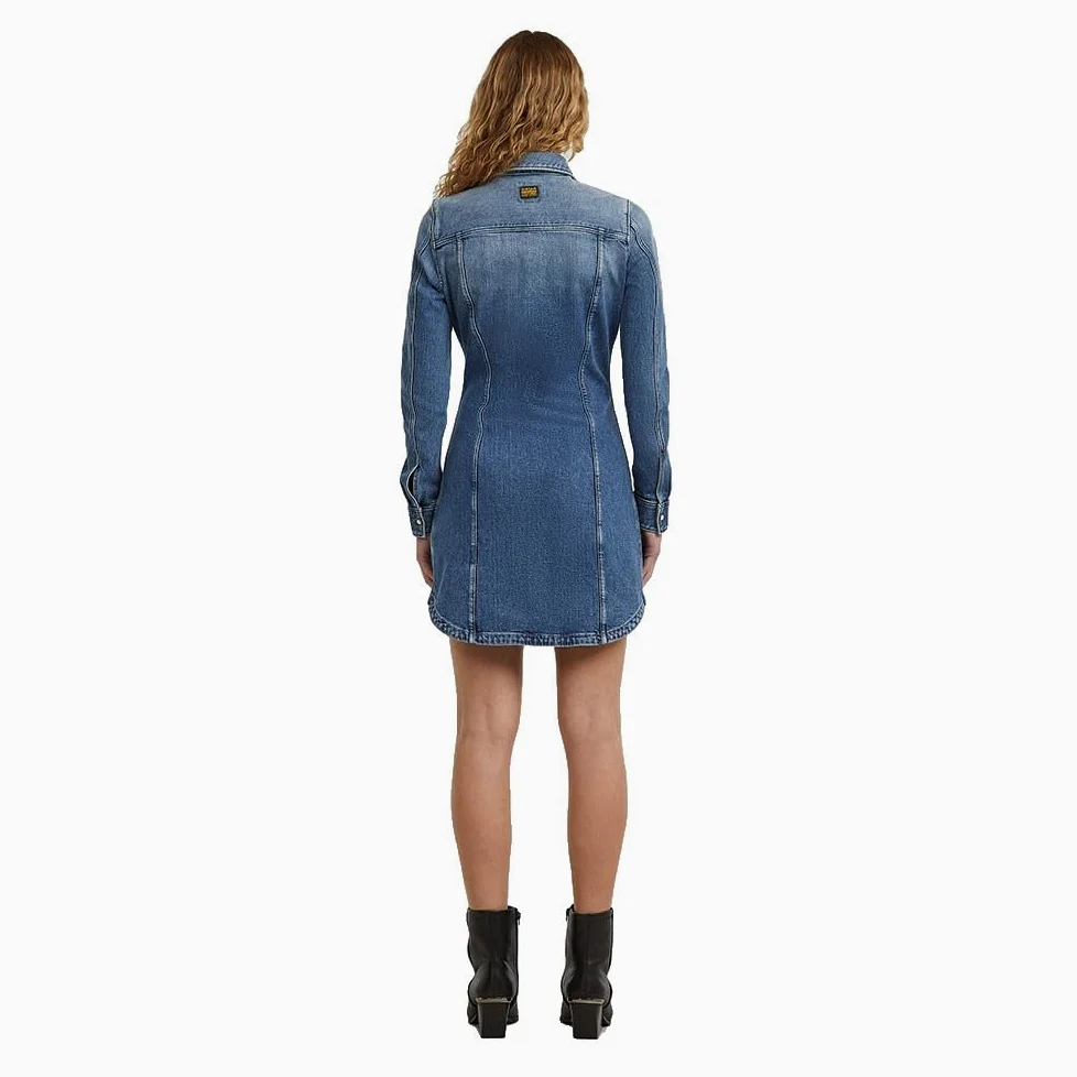 G-Star Pitched Hem Shirt Dress LS Wmn Vestido Informal Mujer