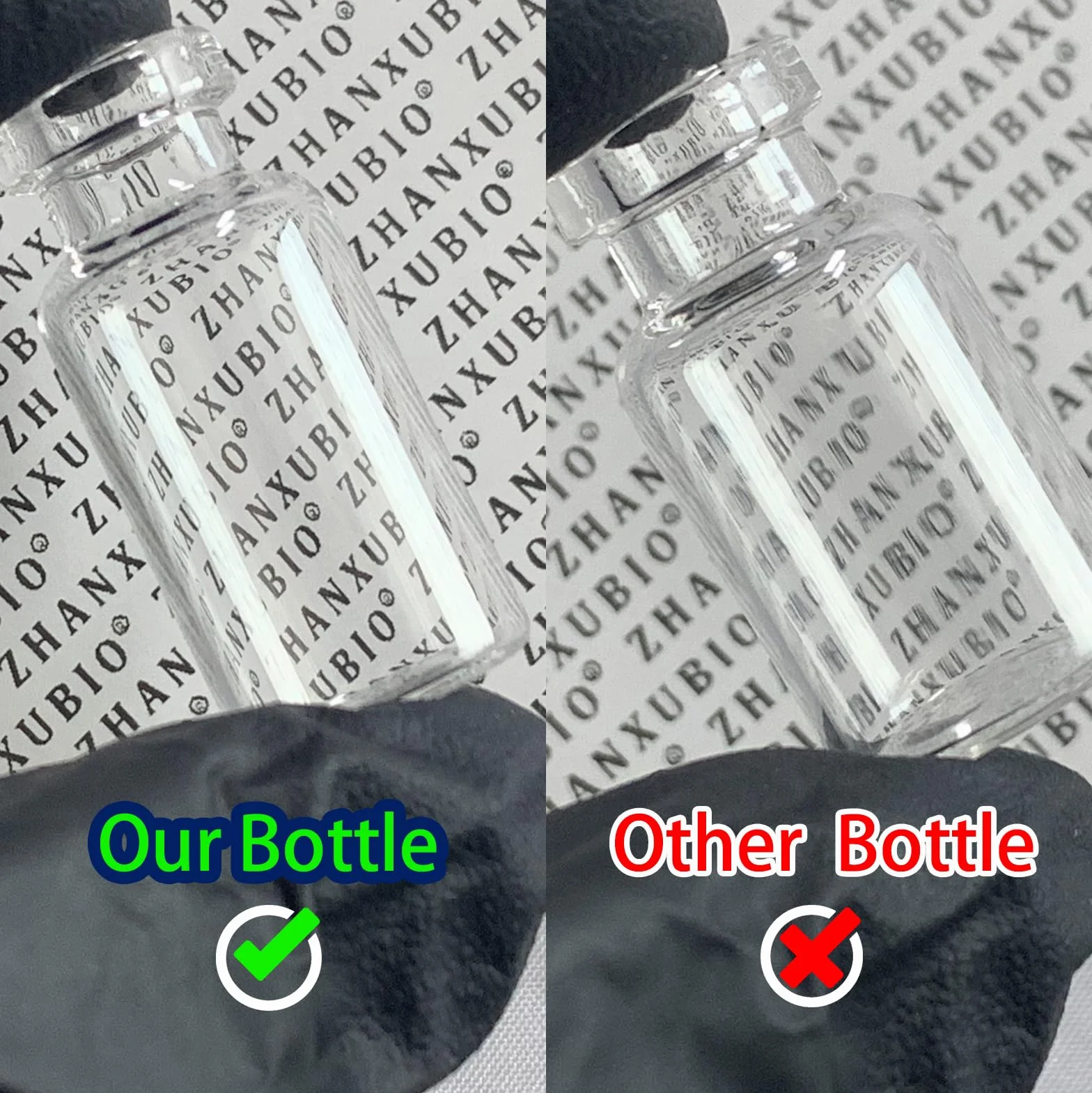 Frascos de vidrio estériles 10 ml con puerto de inyección autorreparable y tapa abatible, 10 unidades