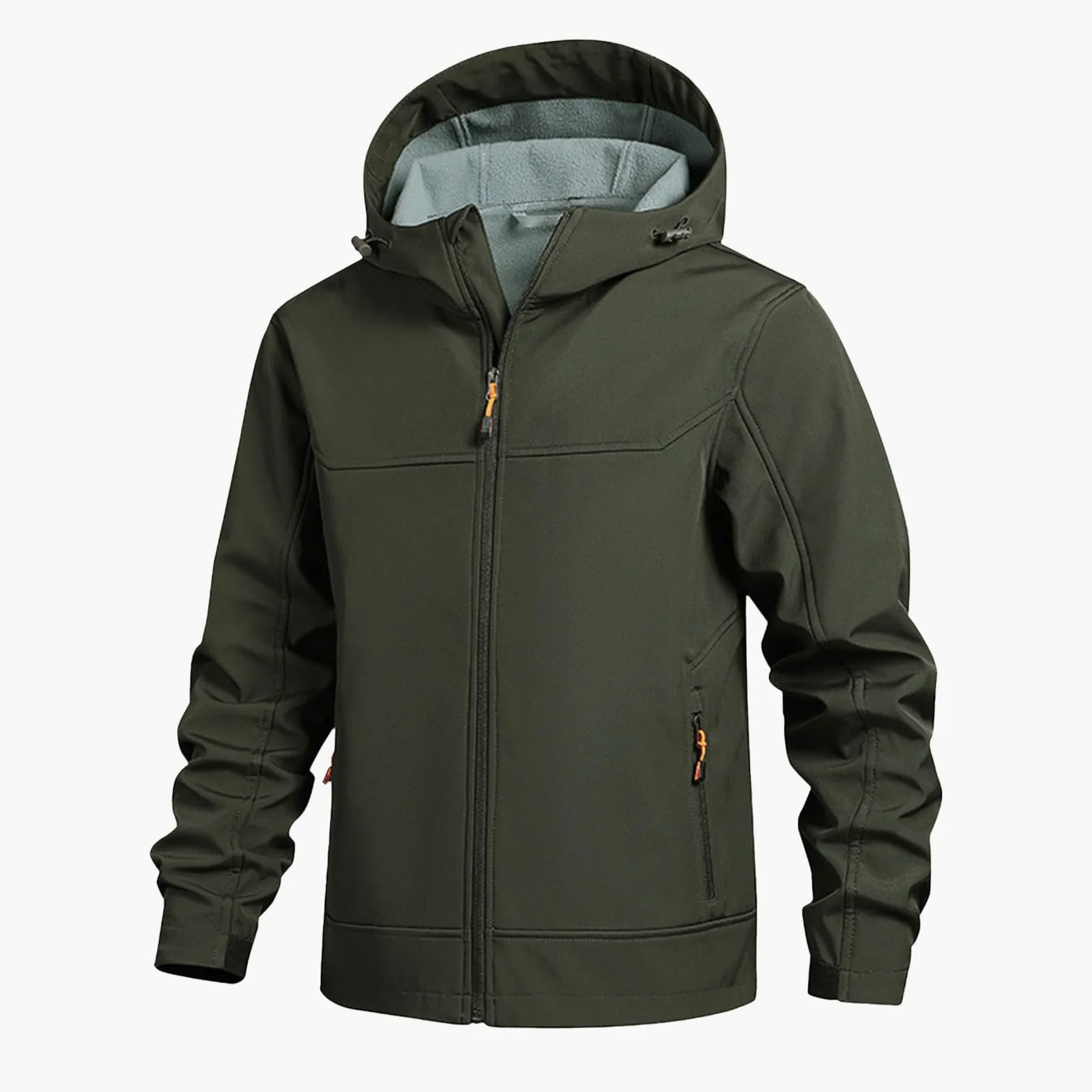 Generisch Chubasquero para hombre, chaqueta de exterior, impermeable y funcional, práctica chaqueta softshell multifunción, chaqueta de senderismo Anorak para hombre, chaqueta de trekking con