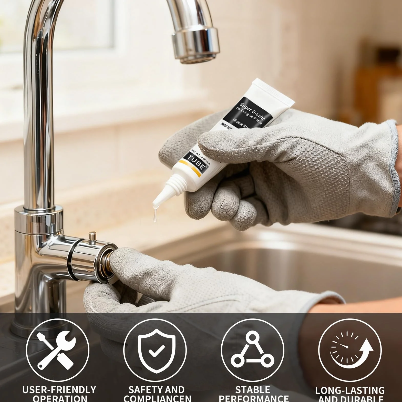 Grasa de Silicona Lubricante para Cafeteras Automáticas Multiusos 3 Unidades con Cepillo