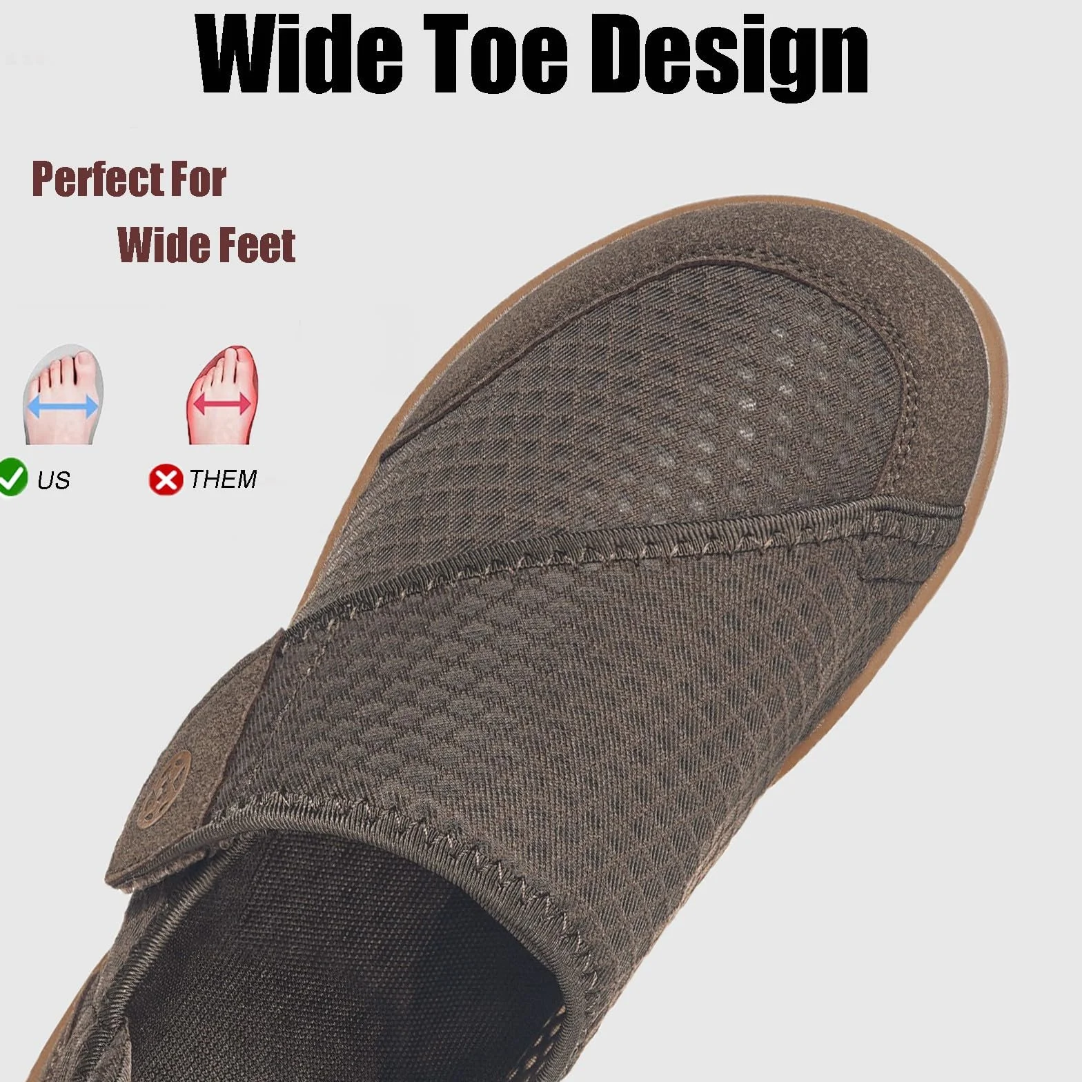 Zapatos Diabeticos para Mujer Hombre Extra Anchas Transpirables Ligero Antideslizante Ajustable Cómodo ortopédicos Zapatillas para Caminar Calzado Edema Artritis Ancianos Persona Mayor